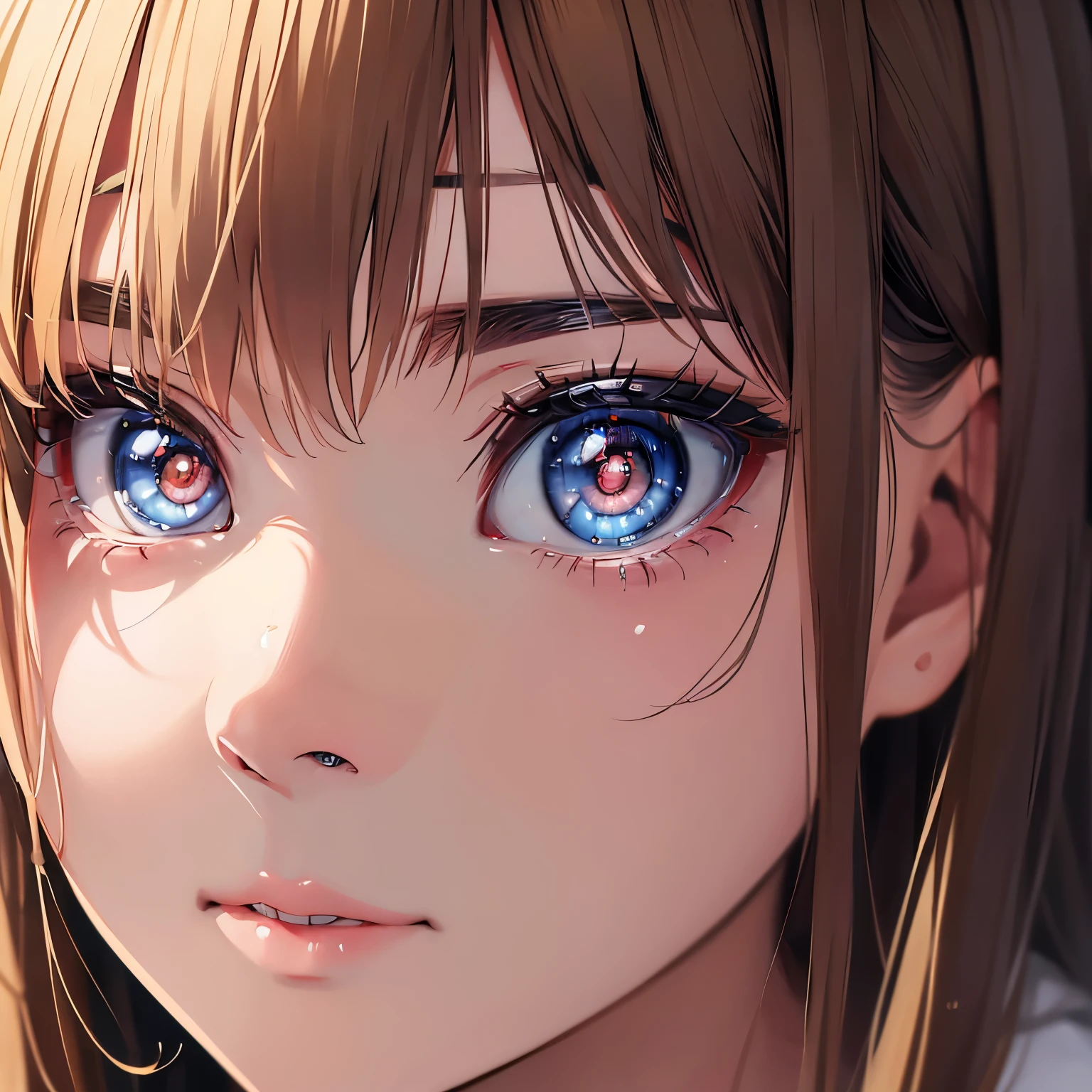 Kobeni high quality, best quality, photo-realistic, raw-photo, realistic, ultra realistic 8k cg, ultra-detailed, High definition, masterpiece, 1girl, long hair, blonde hair, blue eyes, detaile face and eyes, close-up, intricate details, detailed texture, finely detailed,