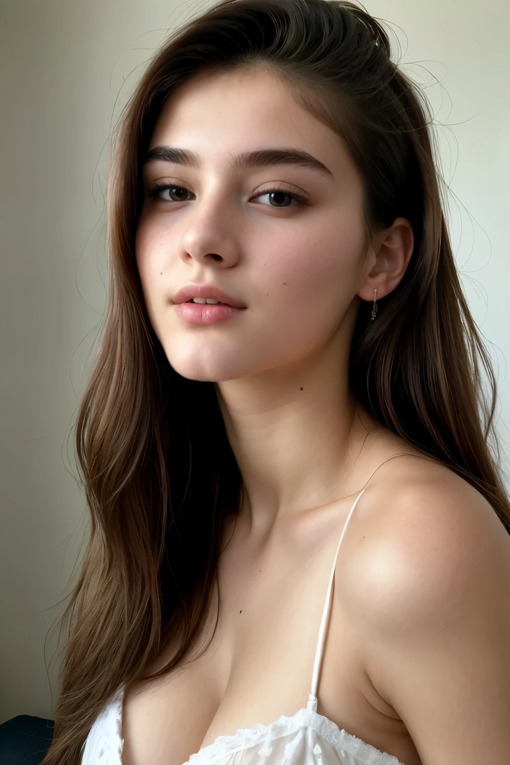 ((best quality)), ((masterpiece)), (detailed), perfect face, highly detailed face 20 years old model, ultra high face detail, detailed body, detailed atmosphere, pure, tiny, big , big ass, photo realistic image