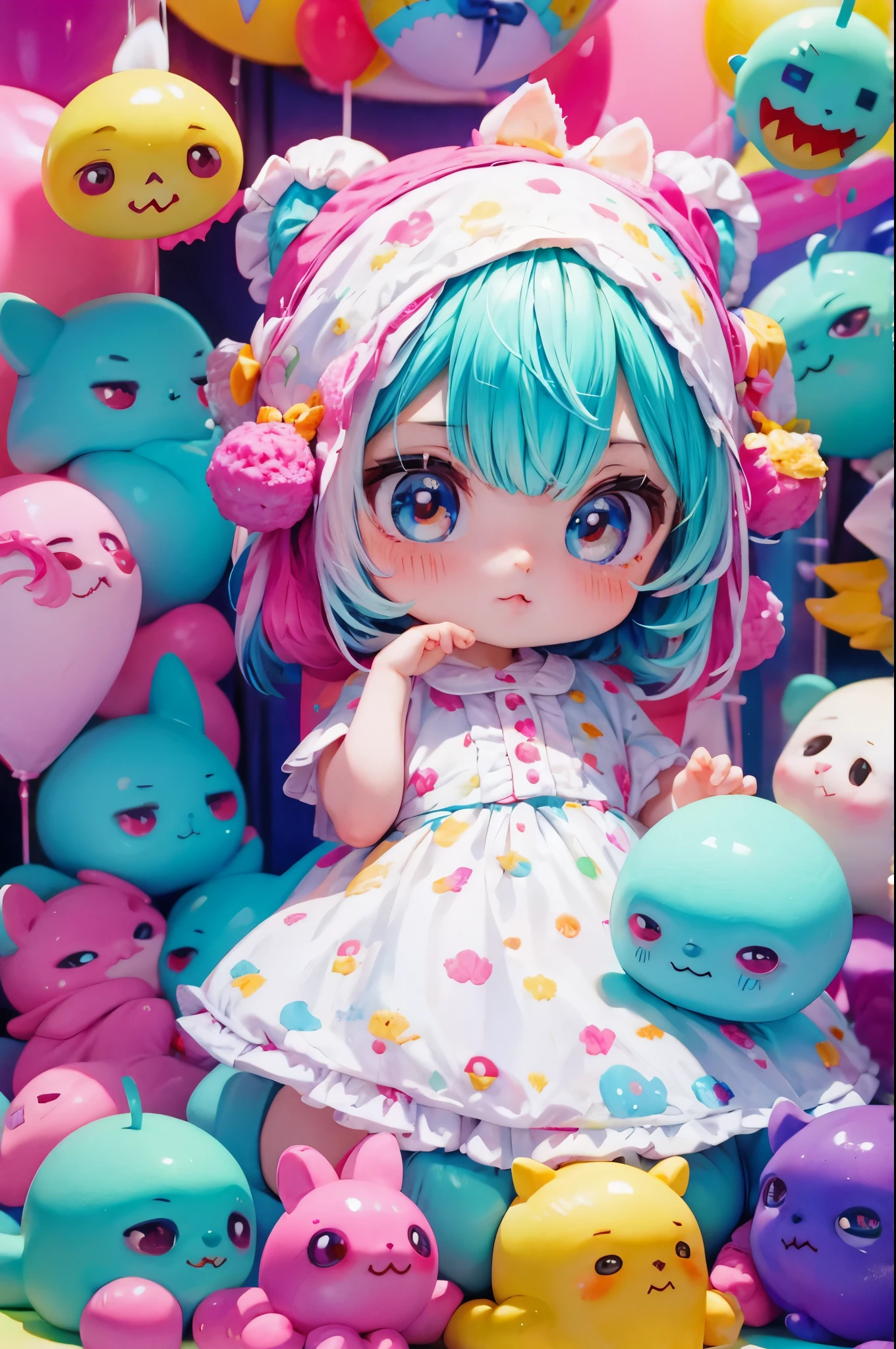 monstrinho coloridos, kawaii