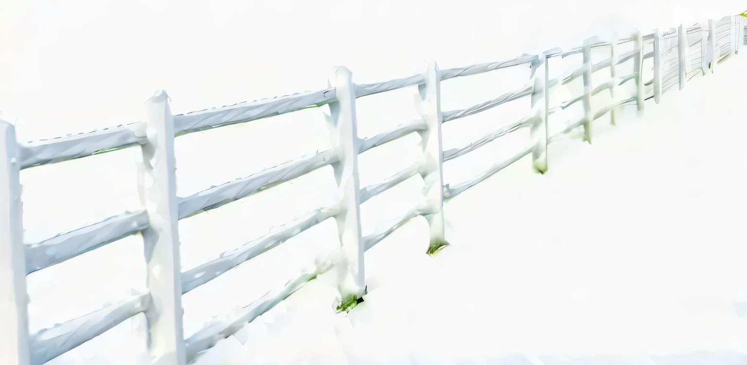 (cerca branca brilhante parecida com esta,crisp white wooden fence,fundo preto,cerca de piquete branca detalhada e intrincada,gramado verde vibrante,beautiful blue sky,nuvens brancas fofas,nice sunny day,crisp, clean lines,sharp focus,fotorrealista:1.37), crie uma cerca levemente fiferente dessa com fundo preto