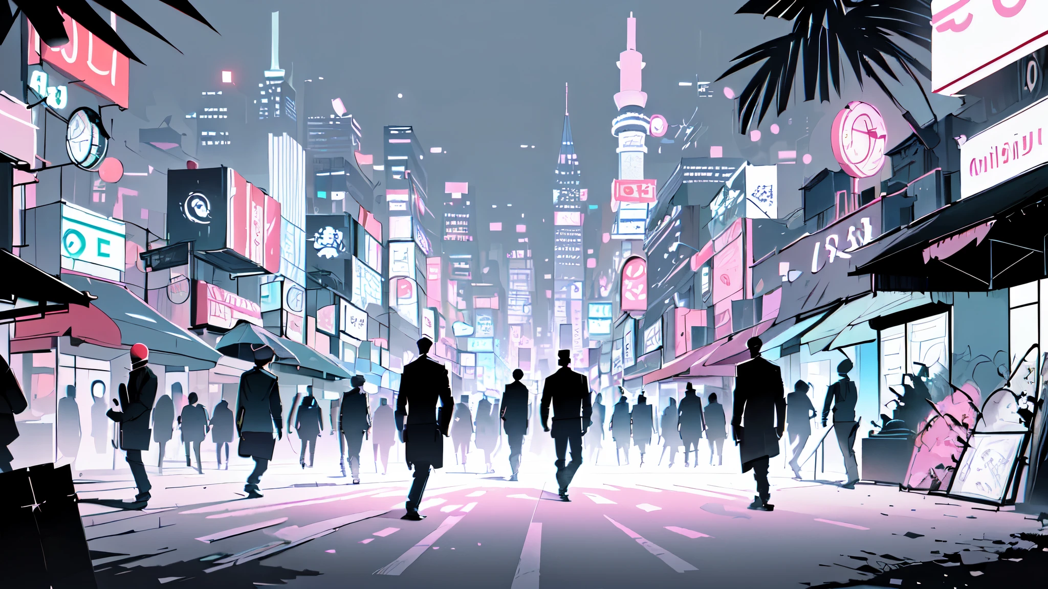 No people, wilderess, wasteland,(best quality,4k,8k,highres,masterpiece:1.2),ultra-detailed,realistic,vivid colors,sharp focus,(neon,vibrant) Lofi nostalgia liminal space,divine luminescent,ominous road signs,purple,pink,sky,city,night,futuristic,retro,film grain,empty streets,glowing neon lights,reflection,hourglass,quiet atmosphere,tranquil vibes,ambient music,dreamy feeling,cozy settings,vaporwave aesthetic,nostalgic vibes,faded memories,loneliness,metropolitan solitude,mysterious figures,late-night wandering,hidden meaning,inner thoughts,melancholic emotions,embrace tranquility.