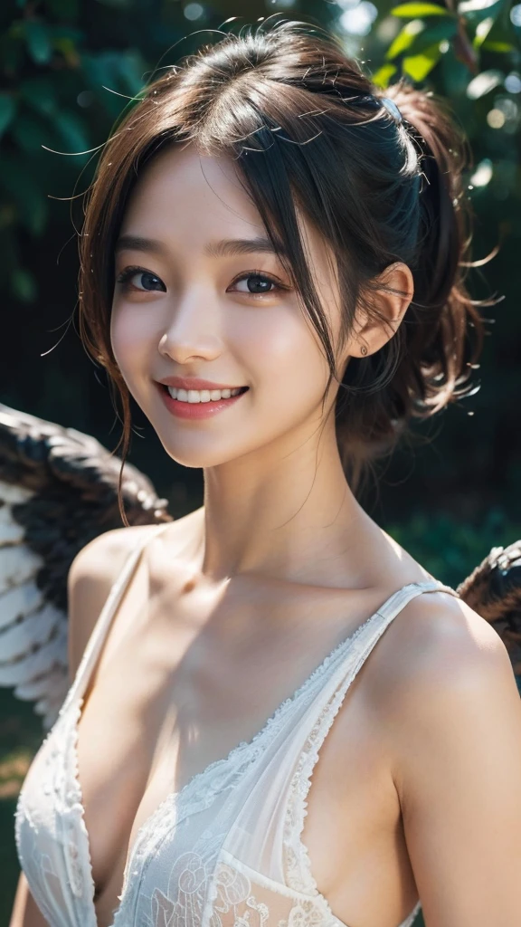 Ultra-detailed complex 3D rendering of the face, (Colossal: 8.8), (masterpiece, highest quality, octane rendering, 8K), glamour shot full body image, cleavage, (very detailed skin: 1.2), (exposure: 1.1), (blonde))), (minuscule white micro bikini: 1.5)), beautiful Caucasian woman with full soft breasts and white skin, one, long braided hair, with big buttocks, Big breasts, dynamic angle, mystical expression, ultra-realistic photo, (((((portrait)))), bare feet, futuristic city background, facial muscles, detailed and beautiful queen tiara, in the style of Marvel Comics, clear focus, studio photography, intricate detail, highly detailed, detailed yellow eyes, sharp focus, digital rendering, professional, abs, (( (sexy pose))), natural jungle, lightly open mouth, mansuji, crotch open, seductive look, angel ring, detailed angel wings, sweating, sweating, clean mouth, anatomically correct,