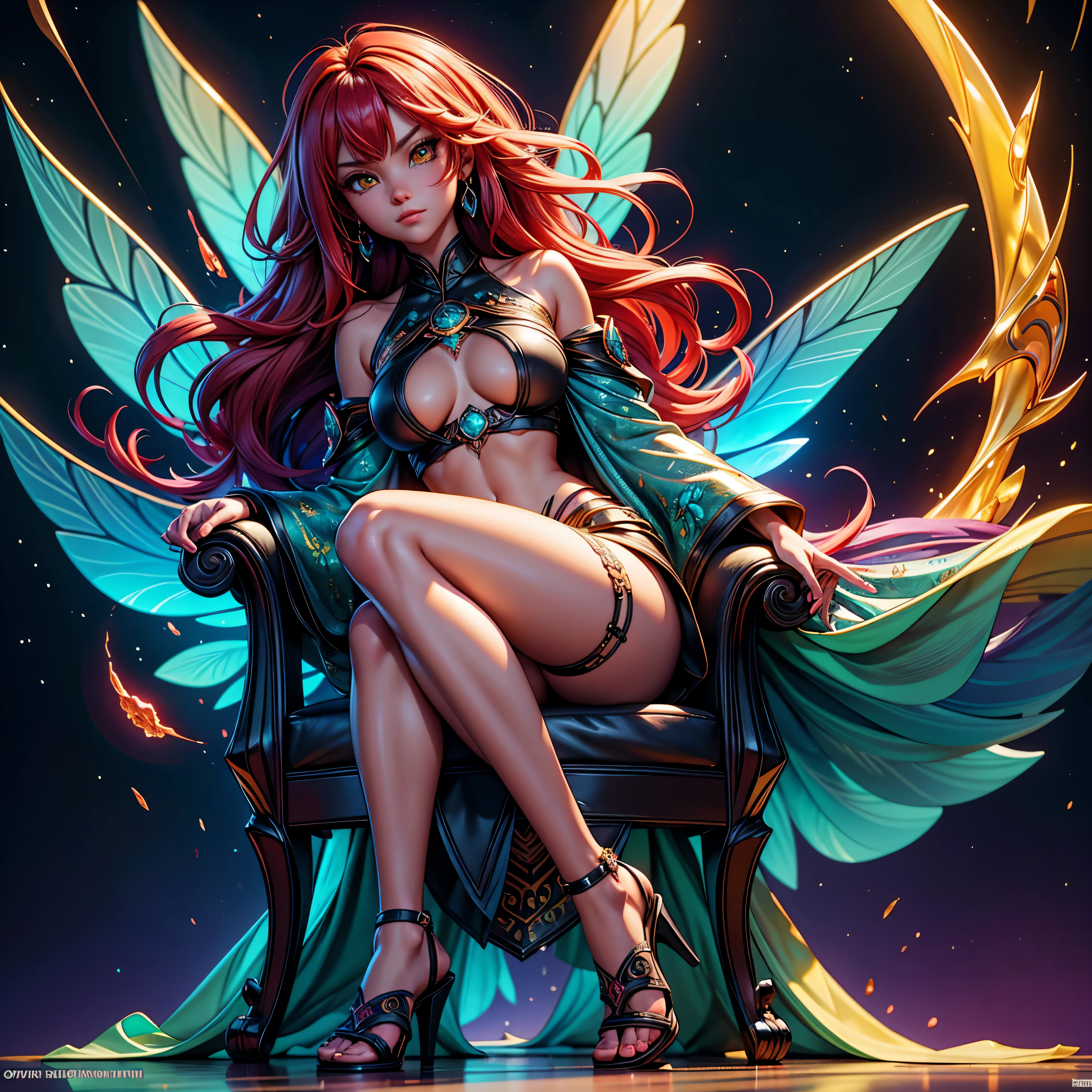 Stars Vibrant Nebulae Octans by_Mappa starry_sky sunset spacious sunrise sunshine rain Rainbow Rain_Color Colorful_liquid_on_naked_body:1.3 Colorful_body Colorful_ink_on_hair:1.2 Abundant_colorful_liquids White_liquid fullbodye wet_Color_liquid A woman sits in a chair,Feet facing up, whaite hair, black reotard, Master masterpieces,Highest image quality , Towering over the landscape, angle of view, looking down at you, disdainful expression,Close-up of the soles of the feet red_epiceyes red_hair ribbon stairs standing statue torii tree white kimono yellow epiceyes breasts❤sideboob black_legwear Belt❤ pubis indigo pubis-fur agate silk ruby hairry upskirt_butt sandals hard_surface_modeling Art_by_Darren-Aronofsky official_art_Unity meticulously intricate Evil:1.3 Artificial_Professional_3D_rendering:1.3 dynamic_Cinematic_Photo:1.3 Romantic:1.3 Magical_Photo:1.3 Proud:1.3 ultra_high-details extreme improved ultra_high-quality ultra_high-resolution ultra_pro-photo-realistic optimal ultra_sharp focus perfection accurate volumetric Lightning contrast global illumination cgi vfx sfx reflex Octane_render ultra_high-definition UHD XT3 DSLR HDR romm rgb pbr 3dcg fxaa blu-ray vivid colors-coded anti-aliasing fkaa txaa rtx ssao opengl-shaders glsl-shaders post-processing post-production cell-shading saturate tone-mapping Agate chrome cobalt magic fleuraison luminescence backlight monster Crystalline butterfly monarch invokes monstrous viceroy creature sundrop slide onyx summon transparent hearth bloom flash Tourmaline beholder strange glow reflection hole "Heavy Metal" tattoo crystal Earth sex naked nsfw varies multi etc. (zentangle, mandala, tangle, entangle:0.6) --v6 --s1000 --c20 --q5 --chaos100