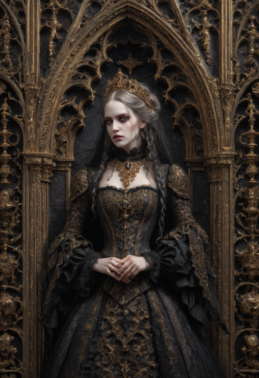 gothic aesthetic by Michael Breitung, best quality, masterpiece, Representative work, official art, Professional, Ultra intricate detailed, 8k