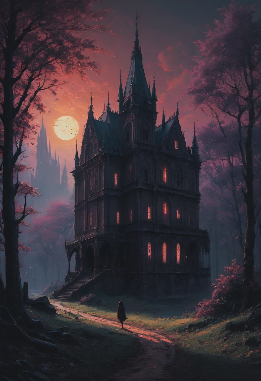 gothic aesthetic by Alexander Jansson, best quality, masterpiece, Representative work, official art, Professional, Ultra intricate detailed, 8k