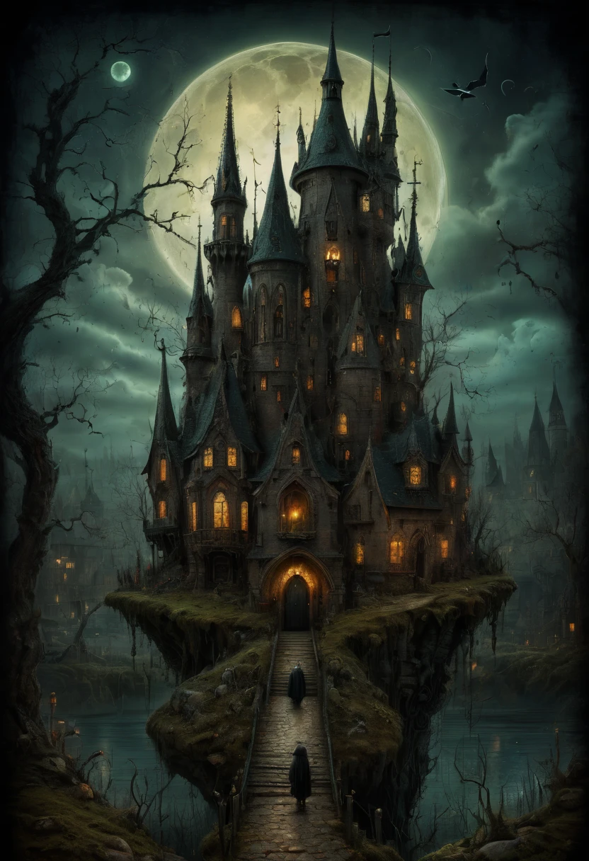 gothic aesthetic by Alexander Jansson, best quality, masterpiece, Representative work, official art, Professional, Ultra intricate detailed, 8k