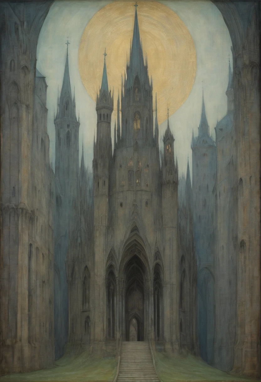 gothic aesthetic by Mikalojus Ciurlionis, best quality, masterpiece, Representative work, official art, Professional, Ultra intricate detailed, 8k