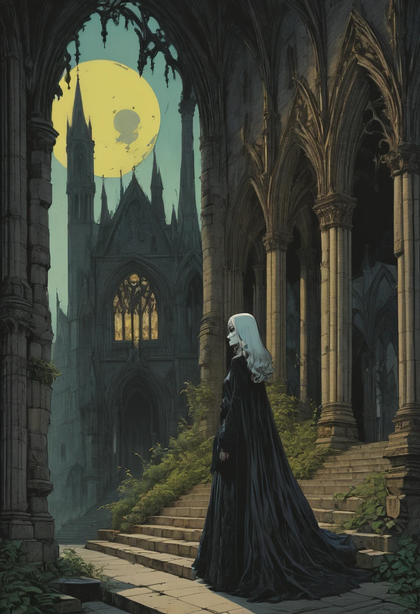 gothic aesthetic by Gris Grimly, best quality, masterpiece, Representative work, official art, Professional, Ultra intricate detailed, 8k