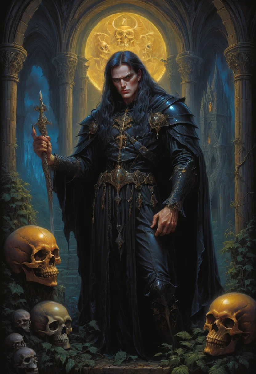 gothic aesthetic by Jeff Easley, best quality, masterpiece, Representative work, official art, Professional, Ultra intricate detailed, 8k