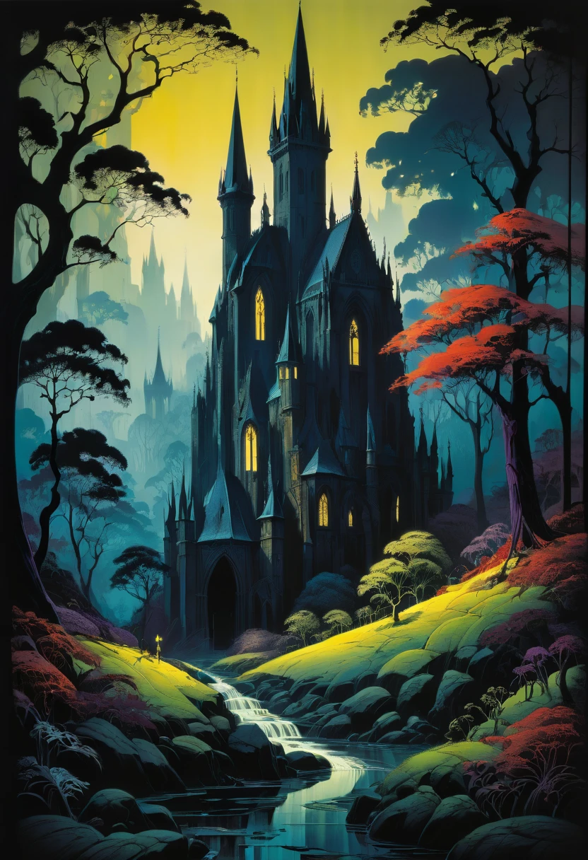 gothic aesthetic by Alexander Jansson, best quality, masterpiece, Representative work, official art, Professional, Ultra intricate detailed, 8k