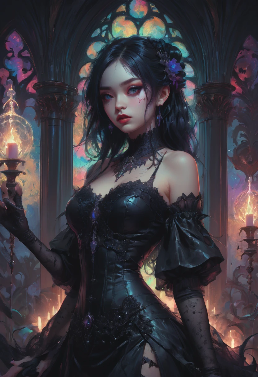 gothic aesthetic by Ross Tran, best quality, masterpiece, Representative work, official art, Professional, Ultra intricate detailed, 8k