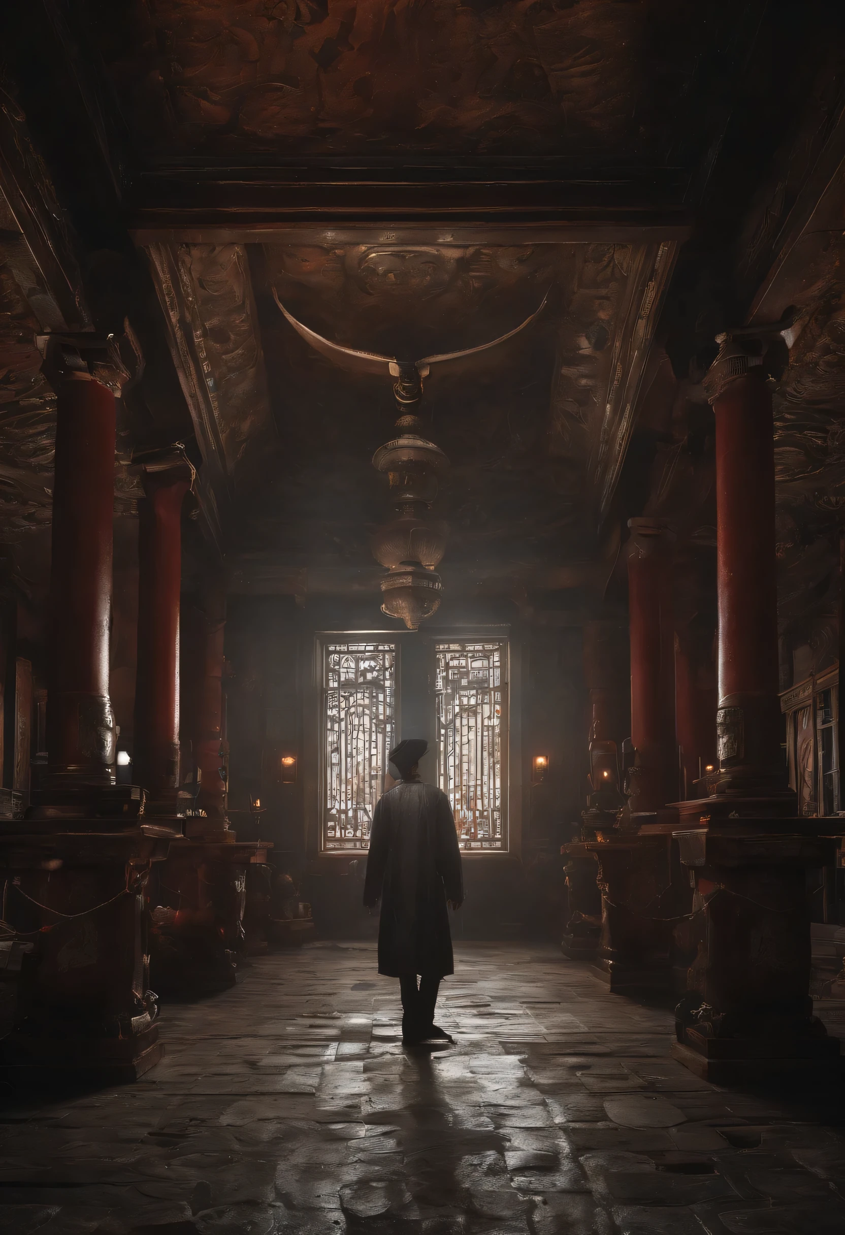 heretic humanoid with eel head in a temple, heretic symbols, multi many eyes, red black white tints, shockwaves, lots of symbols and mess in background, intricate, highly detailed
(best quality,4k,8k,highres,masterpiece:1.2),ultra-detailed,(realistic,photorealistic,photo-realistic:1.37),HDR,UHD,studio lighting,ultra-fine painting,sharp focus,physically-based rendering,extreme detail description,professional,vivid colors,bokeh,portraits,concept artists,horror attention:In order to generate images in a high-detailed Art style,It is recommended that when outputting,Label the following(Recommended lighting effects and Art style)Used in conjunction with the content generated above:
Art style: horror, concept artists color shades: red black white tints
灯光: The Stable Diffusion prompt generated by studio lighting in this way will describe the picture you need in detail and with high quality.。