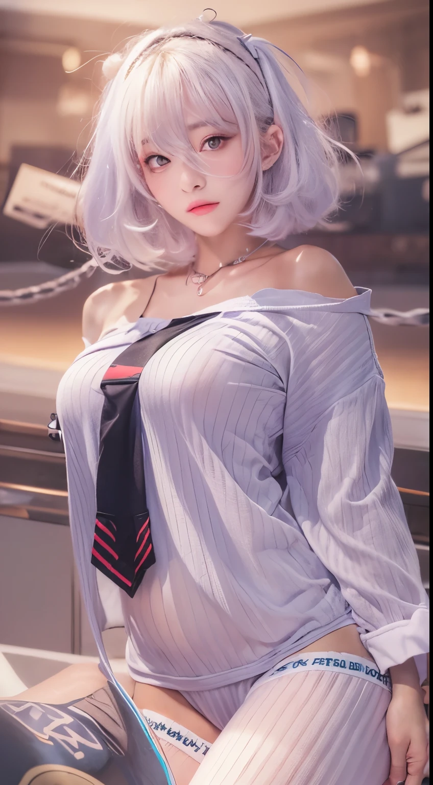 NSFW,((highest quality, 8k, masterpiece :1.3)), 1 girl, pretty woman with thin abs :1.3, (medium short hair, huge breasts :1.2), pajamas:1.1, super detailed face, fine eyes, 