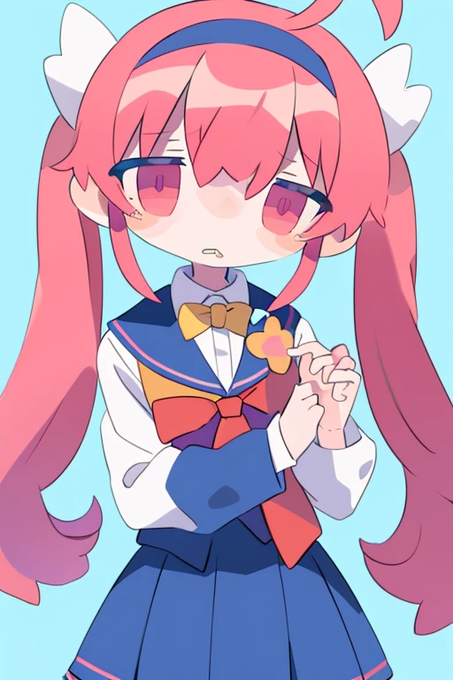 make a student girl named Haru,sad expression,student clothes,blush,masterpiece