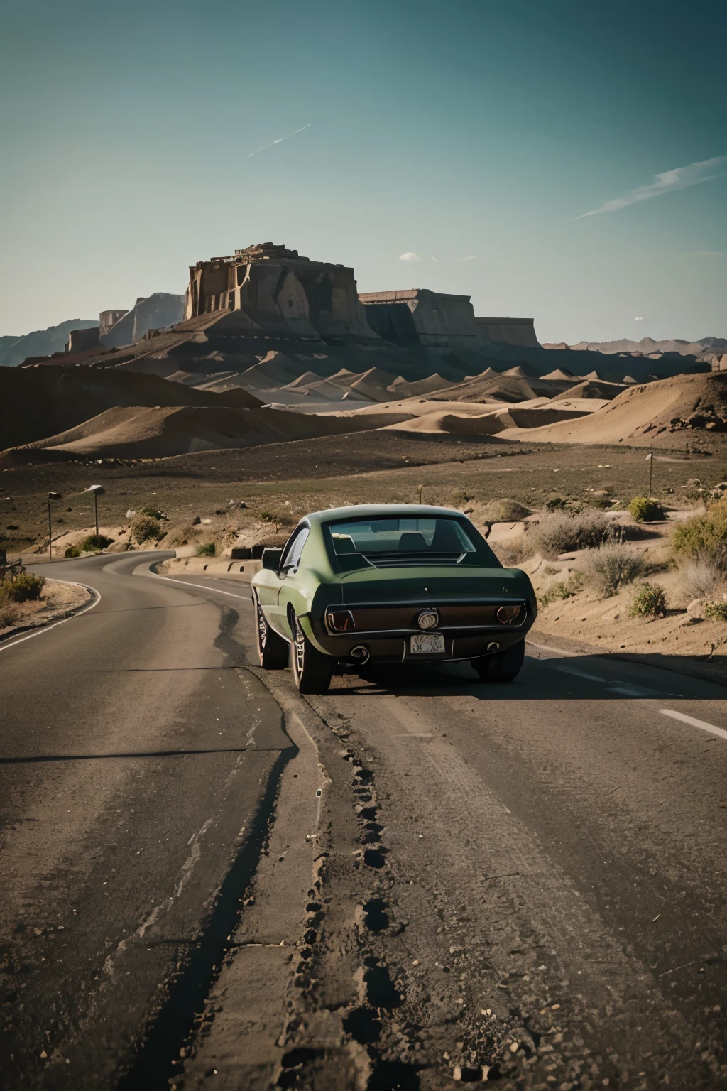 1969 Mustang Fastback more detailed, HD, 4K, 15mm wide-angle lens.