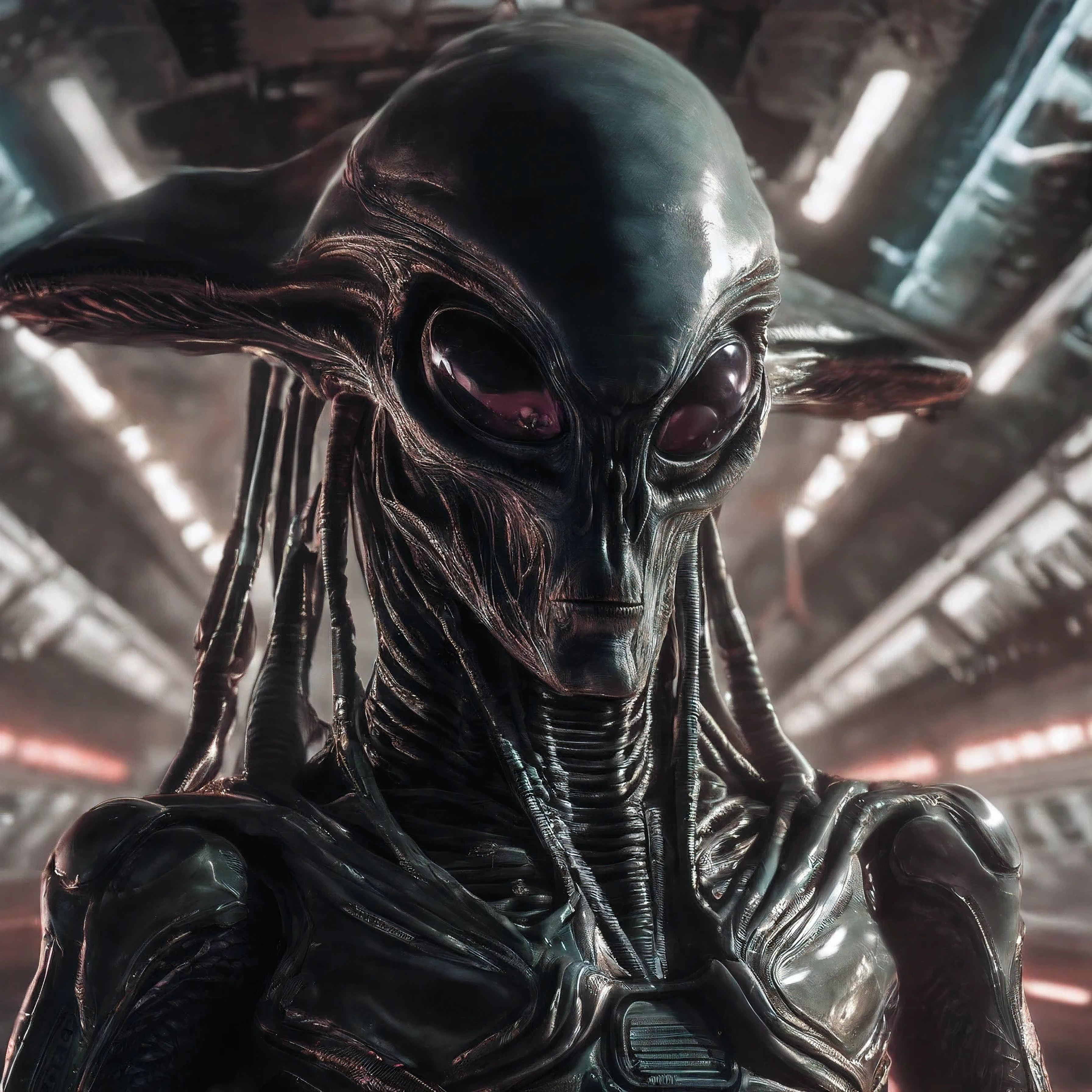 RETRATO DE UN EXTRATERRESE AMIGABLE AL ESTILO DEL MUNDO STAR WARS