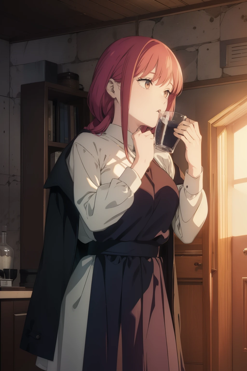((((Obra maestra, La mejor calidad, ultrahigh resolution)))), 1girl, looking at viewer, standing, upper body, red hair,