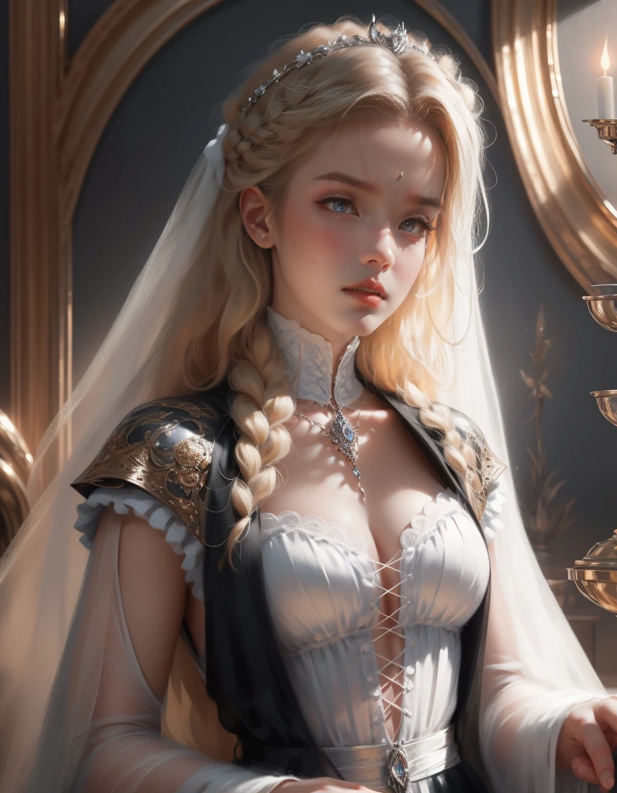{ - anatomy error}(Masterpiece - Ultra-detailed, very high resolution) Prepare to be enchanted by a true masterpiece that combines ultra-detailed art with high-resolution rendering. This work depicts a mesmerizing woman with very long blond hair (1.3) and captivating gray eyes (1.2), emanating an aura of elegance and mystery in Victorian settings. The intricate details and realistic textures invite you to explore every aspect of this enchanting composition. Woman wearing beautiful classic Victorian costume from the year 1878. Red lips. Happy face. Smiling. white (white) dress. beijando um homem, dynamic poses. Get ready to dive into a world where beauty and craftsmanship merge perfectly.