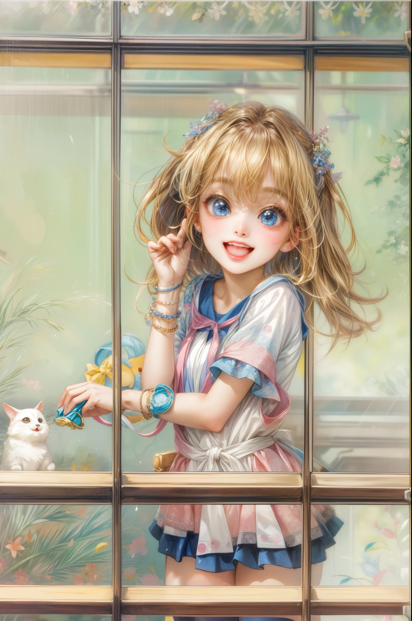 masterpiece, best quality, close-up,(1girl), usagi tsukino character in their casual clothes, detailed face, happy,  face focus, big eyes, anime eyes