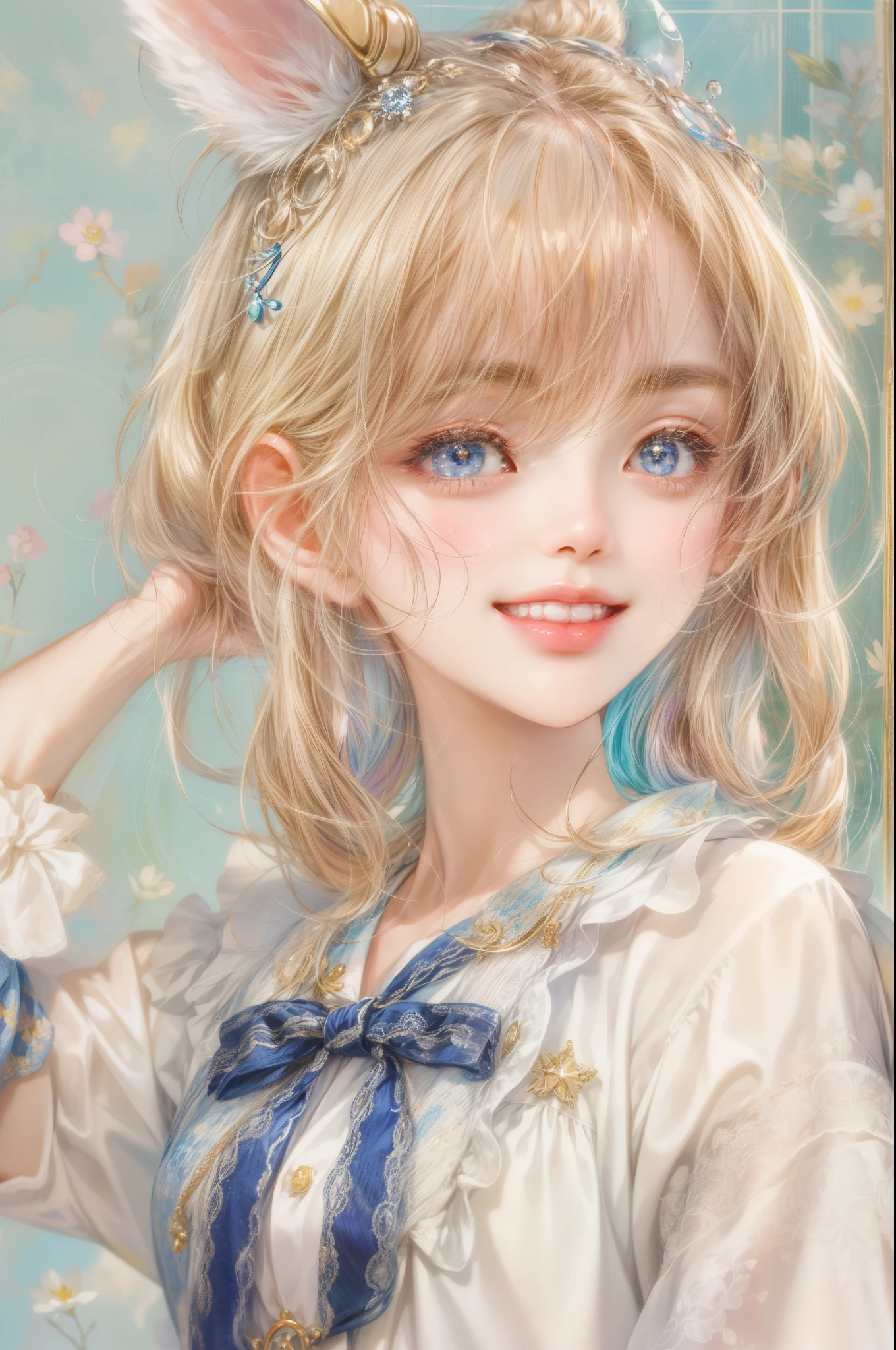 masterpiece, best quality, close-up,(1girl), usagi tsukino character in their casual clothes, detailed face, happy, face focus, big eyes, anime eyes