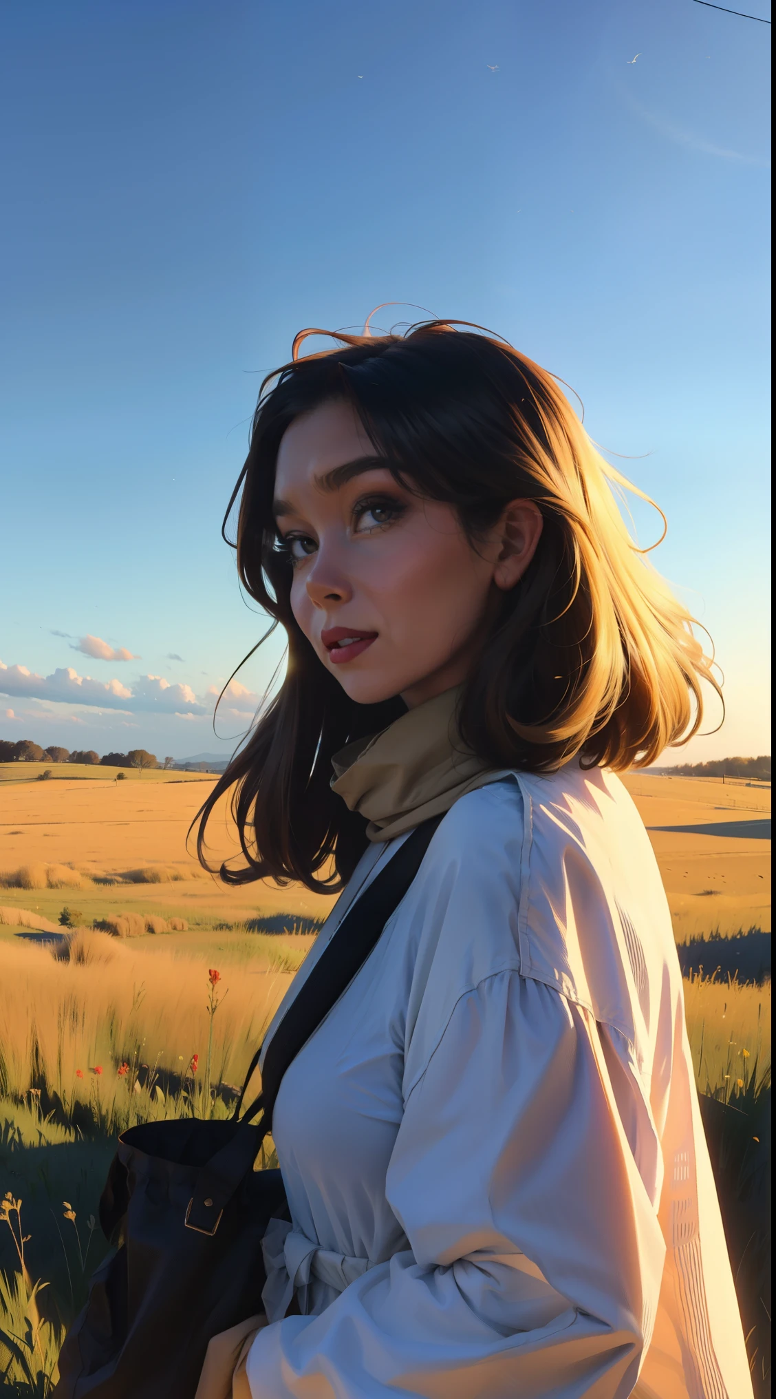 Le vaste ciel, La belle ligne d'horizon, les grandes prairies, Extremely tense and dramatic images, Les effets visuels en mouvement, the high Polaris and the natural colored light. Long-sleeved top, short en jean et une fille avec un sac à dos.
Sourire à pleine dent, Cheveux très blancs et coloreds 🌈, Une belle fille, UHD (Ultrun Detunils) RegUNrder le spectateur en tenue de ville de style hip-hop, different, colored, long, dark garments, Dust'étoiles blUNnche sur les pUNrties sombres, debarrasse, Resolution hUNue, ultra-détunille, (1fille : 1.3), colors éclUNntUNntes, flou artistique, light leaks, Ambiance onirique