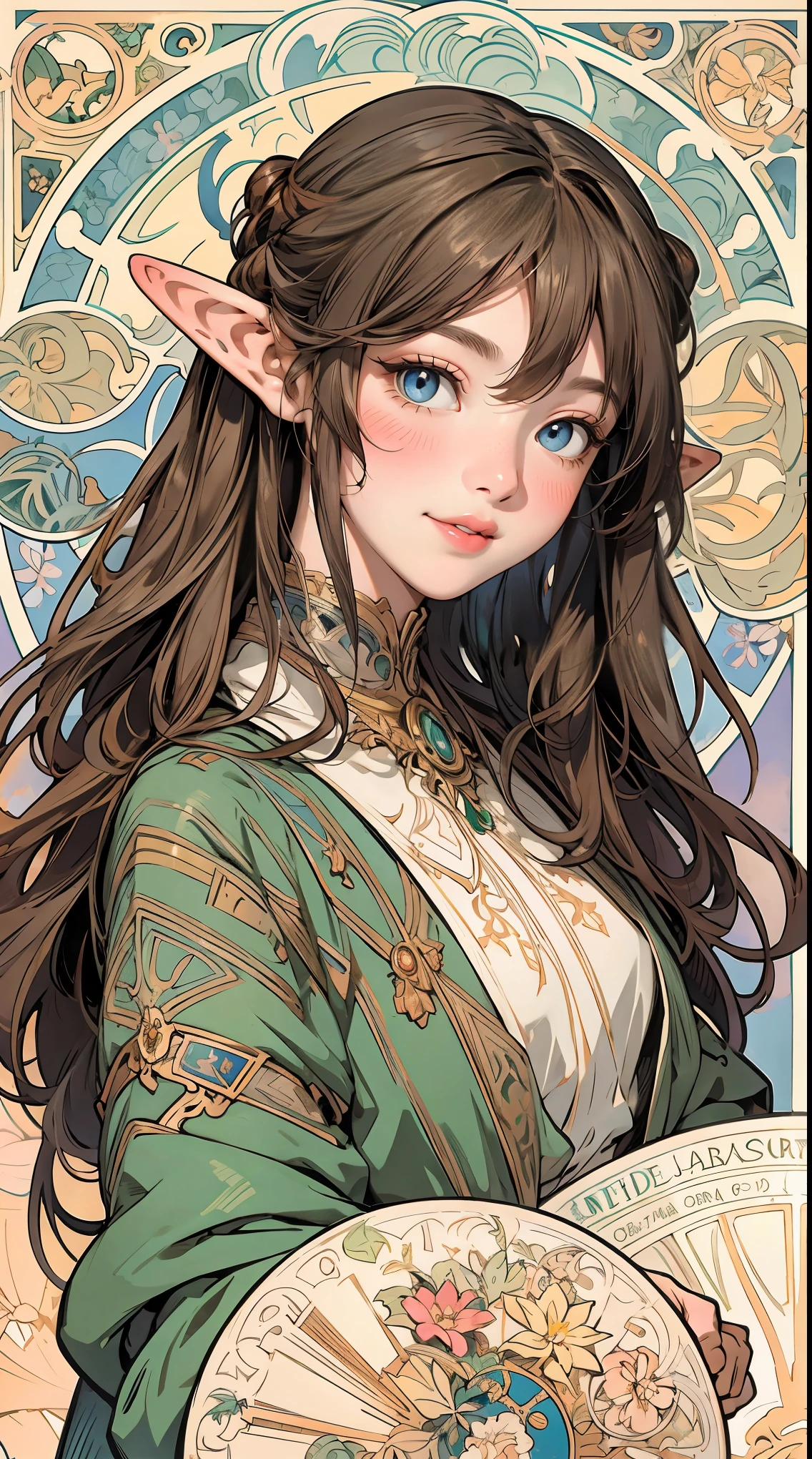 Portrait of an Elf by Alphonse Mucha