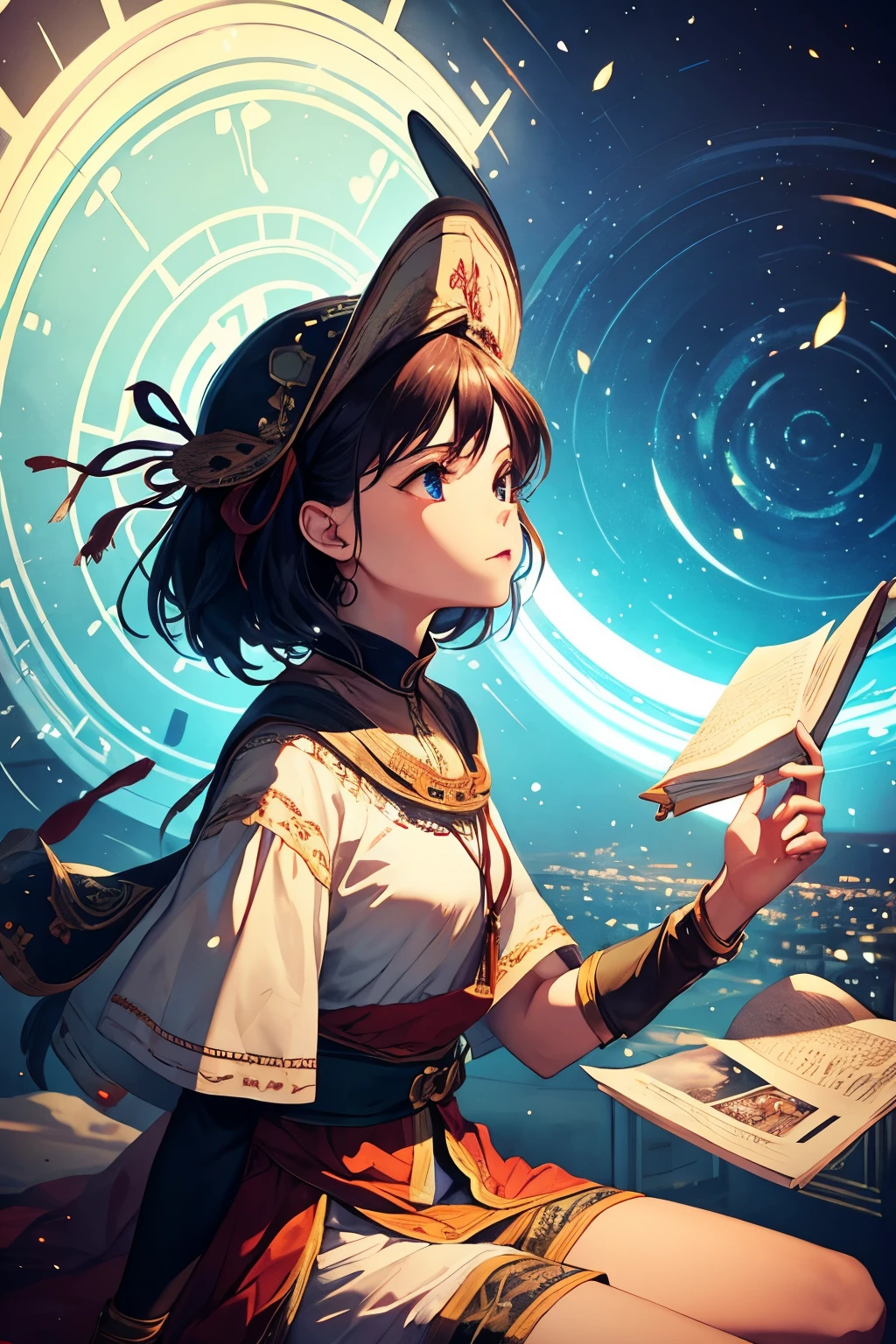 I need an abstract image to represent "storyteller's day"