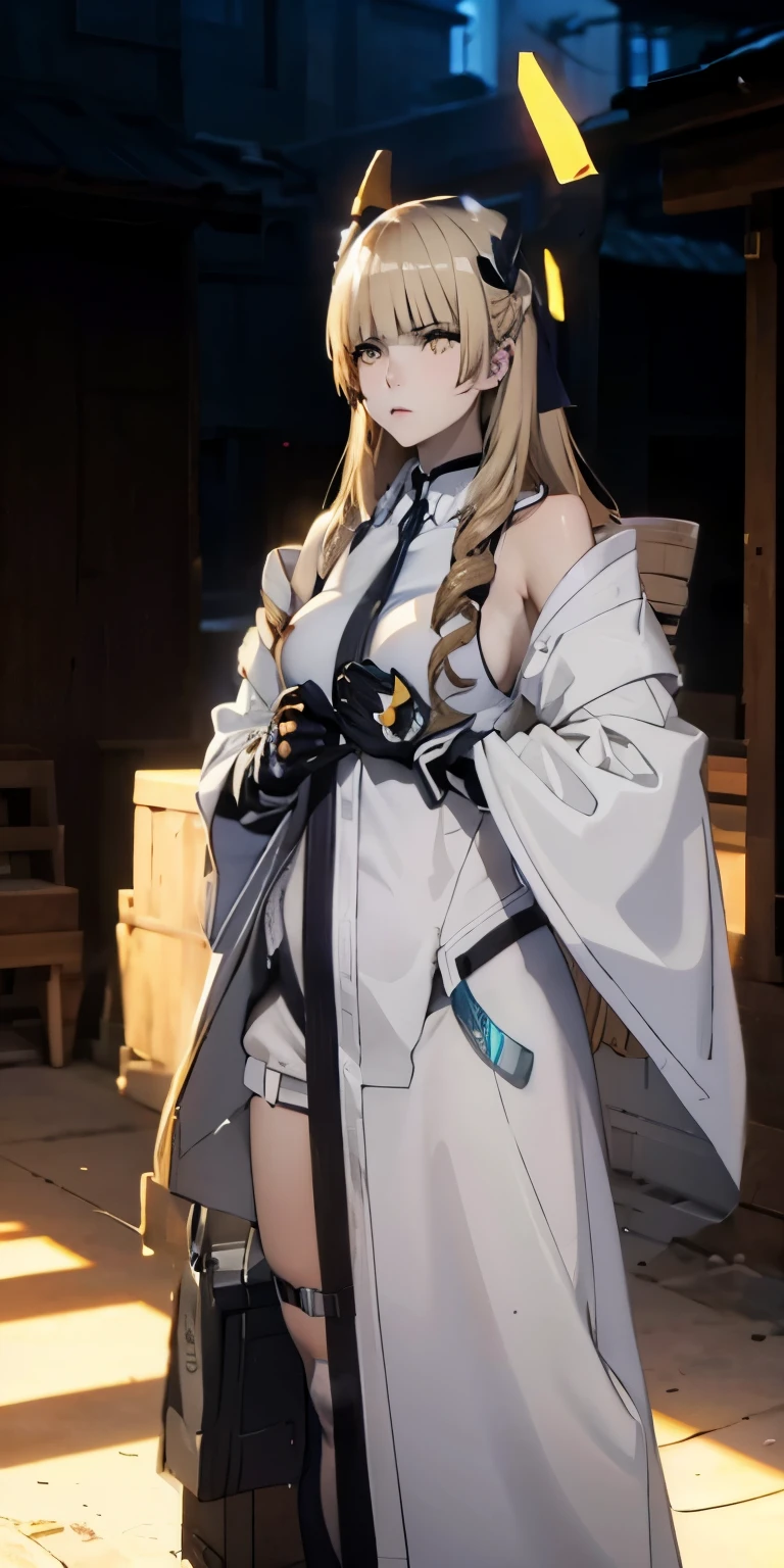 blonde hair, long hair, bow, drill hair, yellow eyes, (deva battle suit,gloves,headgear,standing,narrow waist,huge breast,full body,from bellow),(best quality,4k,8k,highres,masterpiece:1.2),ultra-detailed,(realistic,photorealistic,photo-realistic:1.37),portrait,studio lighting,vivid colors,sharp focus,physically-based rendering,extreme detail description,HDR,bokeh, ethereal atmosphere, flowing robes, dramatic lighting, intense expression, mystical symbol, intense gaze, elegant pose, magical aura, enchanting beauty, mystical setting, enchanting artwork, intricate details. fog, steaming body,
