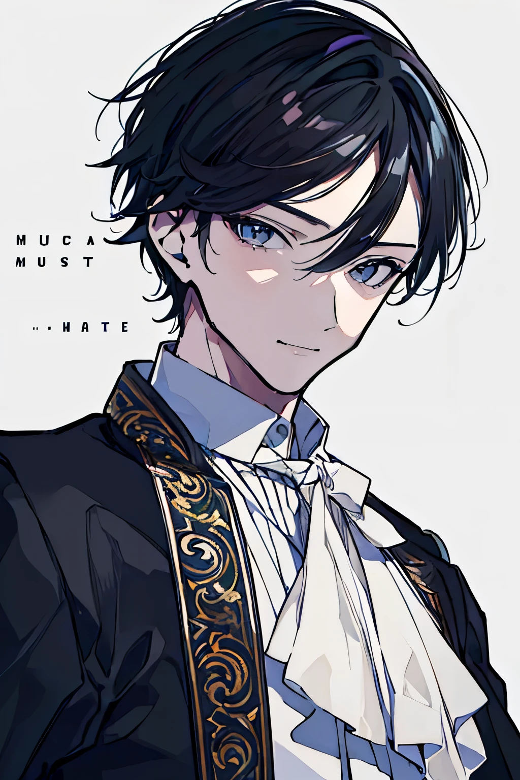 (muste piece), (best quality), very detailed, ((two friendly men)), perfect face, beautiful face, very detailed face,(black haired man:1.3),(white haired man:1.3)