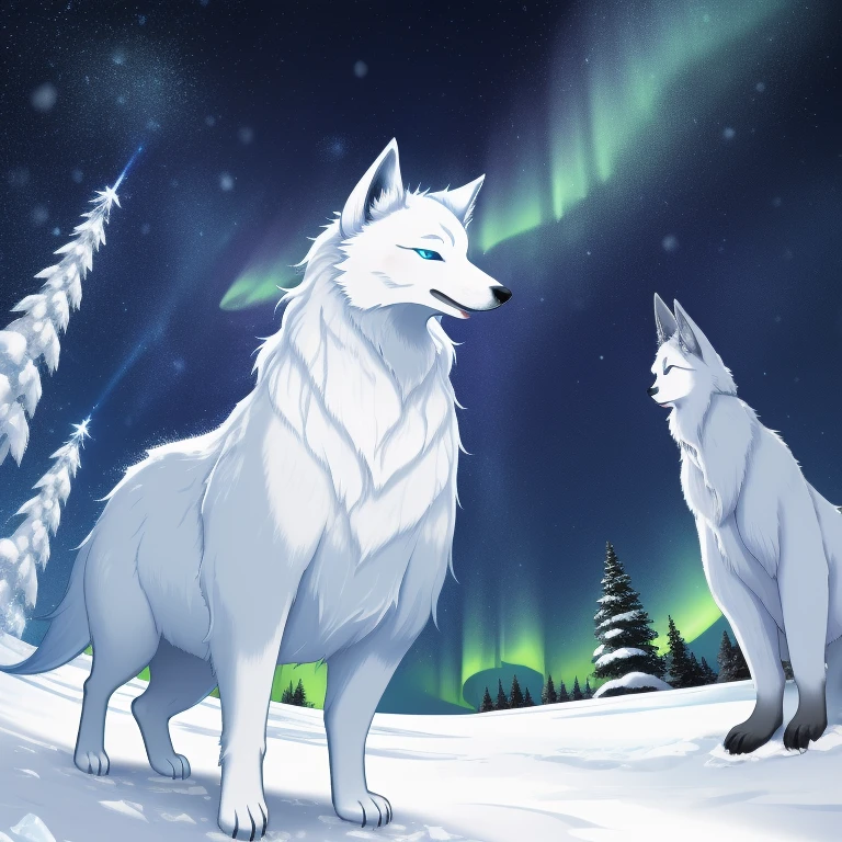 a beautiful arctic fox, stunning thick fur, piercing blue eyes, snow-covered landscape, icy breath, graceful leaps, arctic wilderness, serene silence, delicate snowflakes, seamless camouflage, playful paws, majestic presence, glowing moonlight, shimmering ice crystals, frost-covered trees, peaceful solitude, Arctic Circle, mesmerizing auroras, arctic wind howling, frosty nose, icy reflections, Arctic wonderland, pristine beauty, winter wonder, icy blue tones, ethereal glow, Arctic adventure, sublime wilderness, sparkling icicles, Arctic survival, frosty footprints, Arctic serenity, hidden treasures, Arctic expedition, untouched purity, Arctic twilight, frozen landscapes, Arctic mastery
