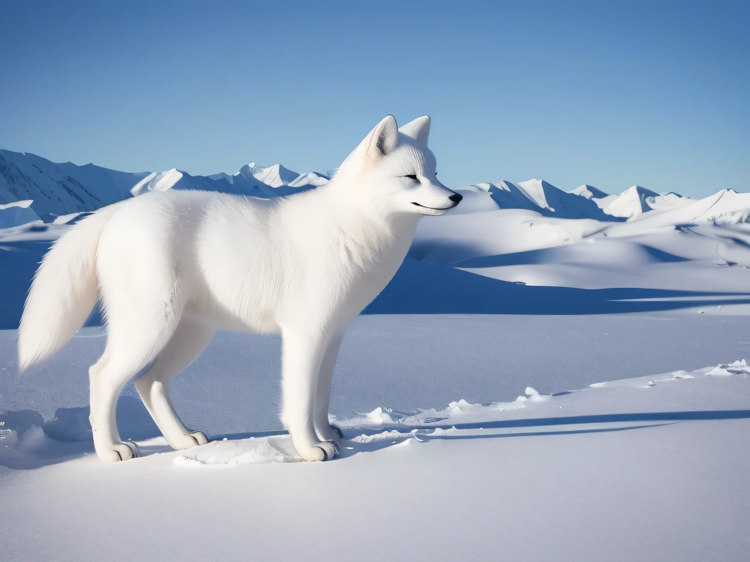 Arctic狐, white fur fox, Arctic, white fur, national geographic照片s, national geographic照片, Snow camouflage, snowy Arctic environment, national geographic, national geographic照片graphy, extremely cold，masterpiece