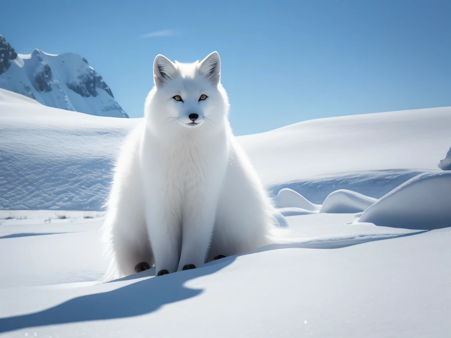 Arctic狐, white fur fox, Arctic, white fur, national geographic照片s, national geographic照片, Snow camouflage, snowy Arctic environment, national geographic, national geographic照片graphy, extremely cold,masterpiece