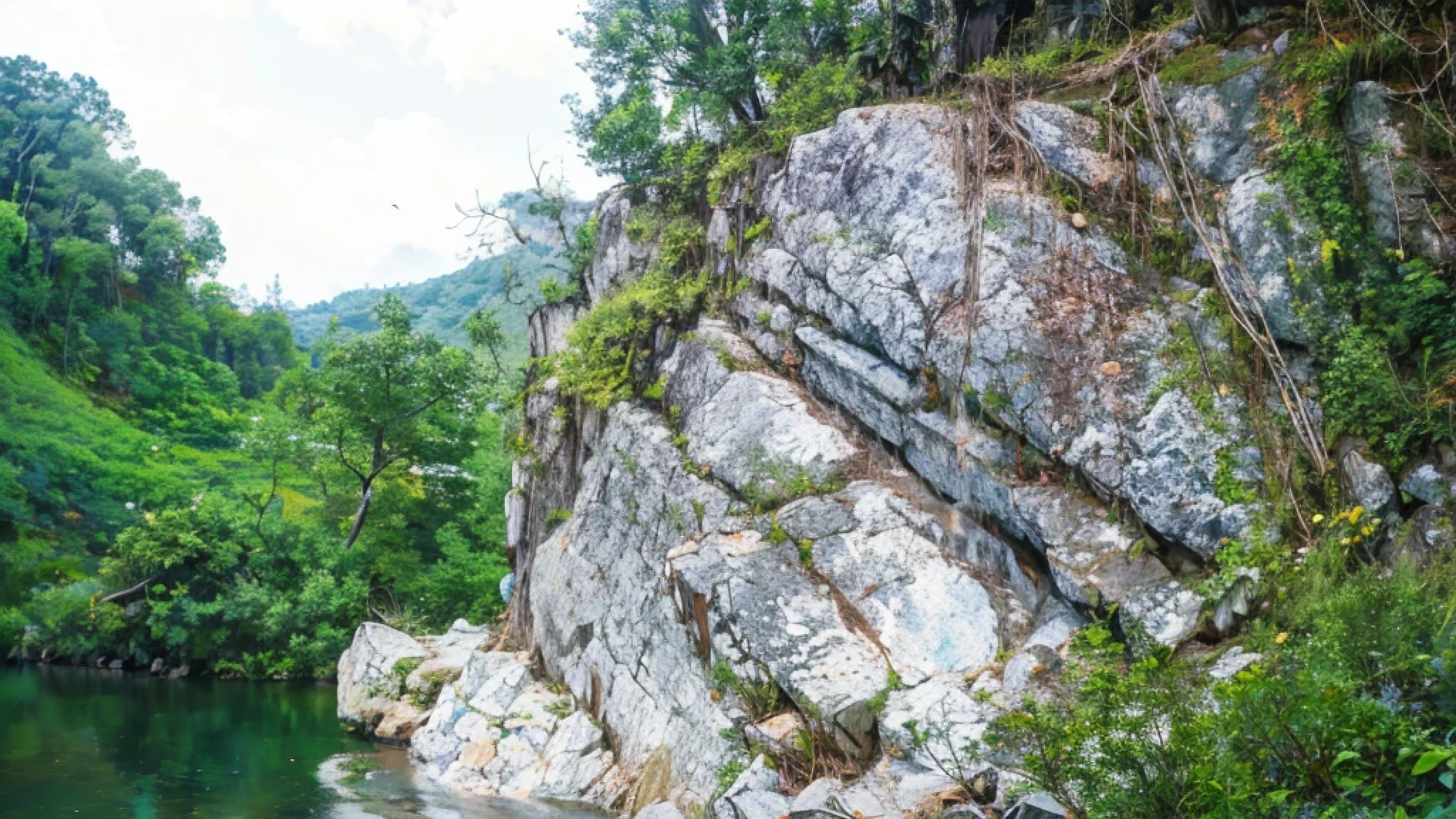 High detail, 8K, ultra HD, high quality, Anime studio, create a image relistict, lighting , softlight, waterfall beautifull