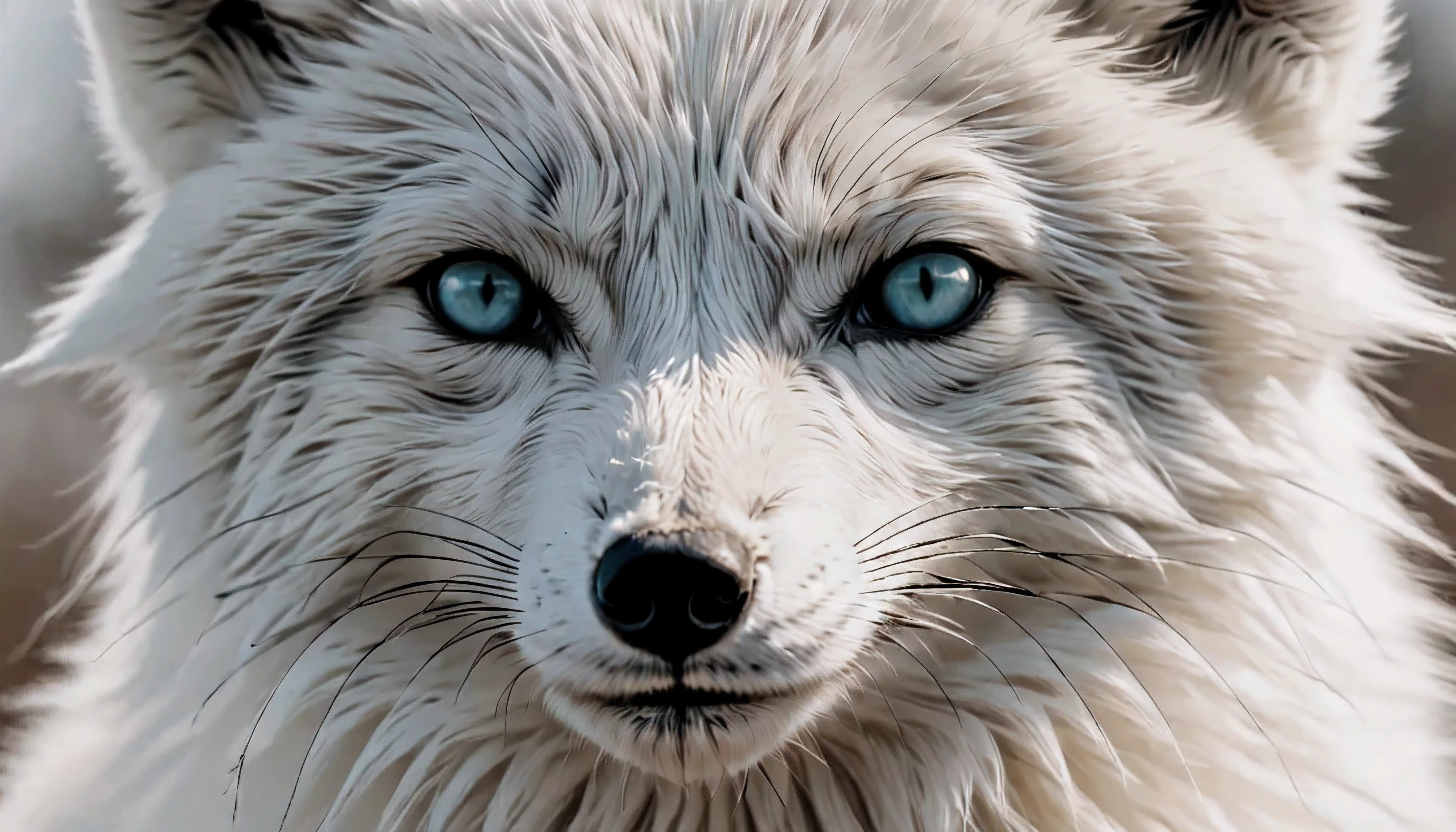 ((Close up):1.1), Outline with black ink, smooth lines, Express expressions and postures through ink contrast, The background is Arctic Tundra. Emphasize light, shadow and space. Drawing of Exotic Arctic Fox. ((detailed_beautiful-eyes):1.1), fine art piece, figurative art, Wallop | (best quality, 4K, 8k, high resolution,masterpiece:1.2), Super detailed,(actual, photoactual, photo-actual:1.37).