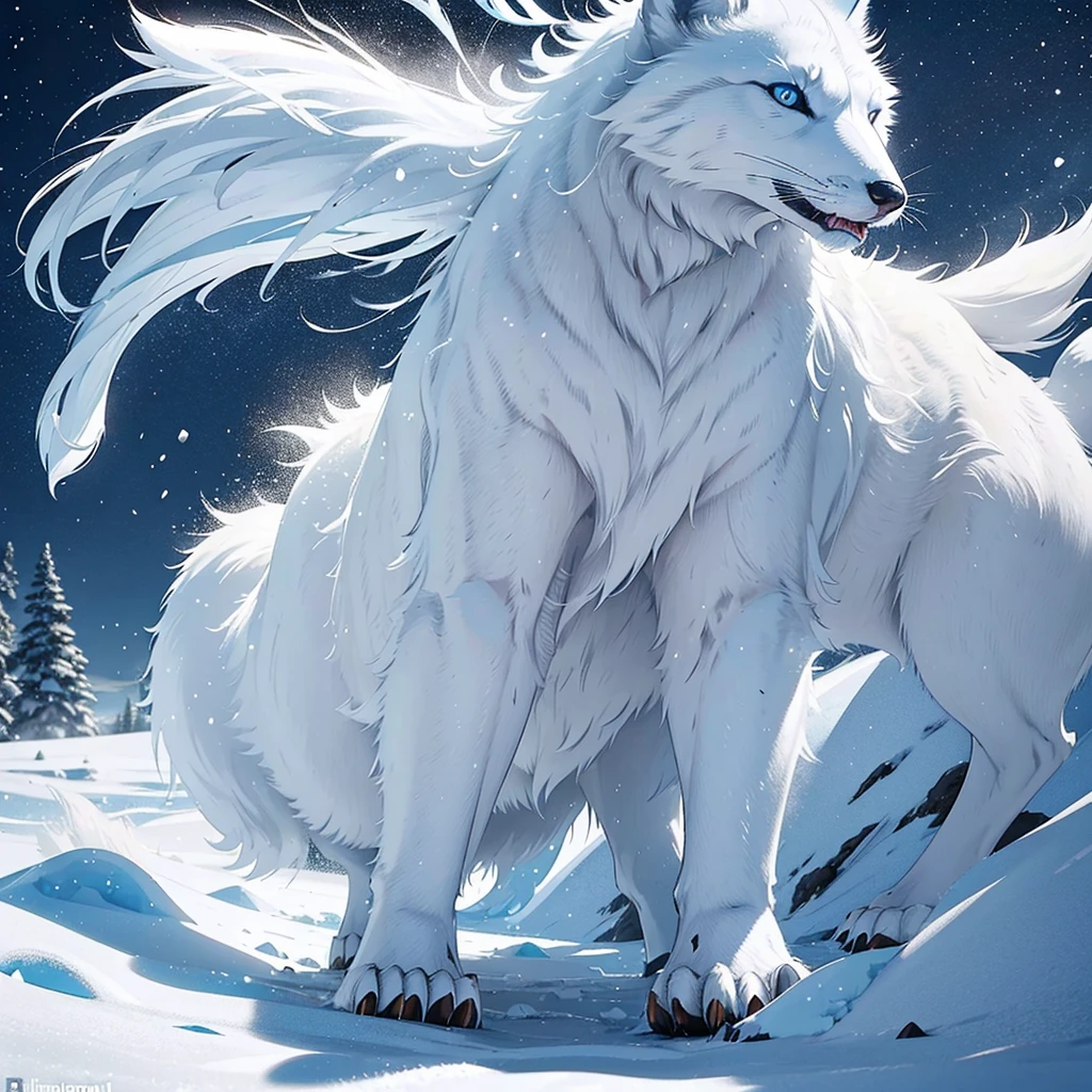 (best quality,ultra-detailed),arctic fox,deep snow,chases,mouse,quick movements,fluffy tail,sharp teeth,intense gaze,white fur,icy blue eyes,freezing wind,subzero temperatures,snow-covered landscape,northern lights,glowing moonlight,harsh winter,icy breath,pristine wilderness,playful jumps,paw prints in the snow,stealthy predator,escape maneuvers,elusive prey,hunting instincts,blizzard conditions,endless white expanse,icy silence,majestic hunter,graceful leaps,ferocious determination,seamless camouflage,cold environment,heart-pounding pursuit,inhospitable terrain.