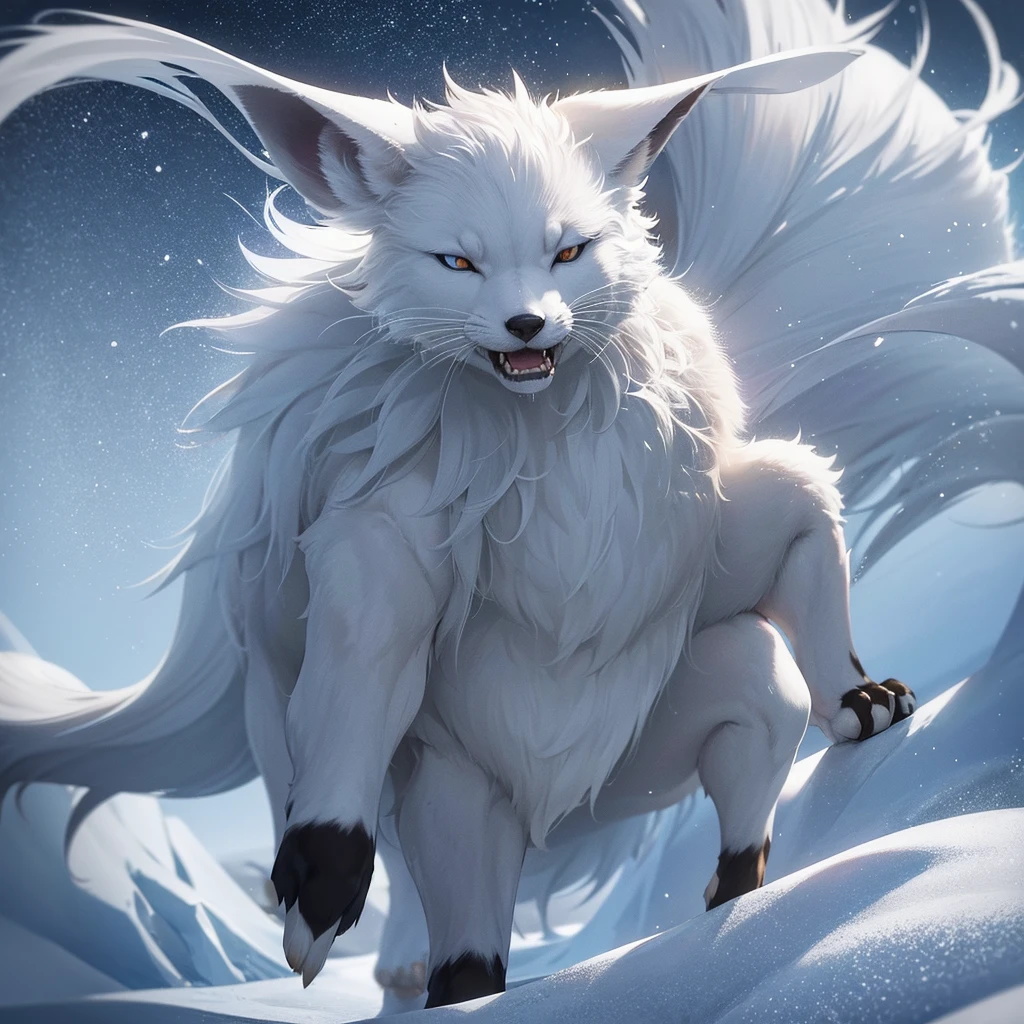 (best quality,ultra-detailed),arctic fox,deep snow,chases,mouse,quick movements,fluffy tail,sharp teeth,intense gaze,white fur,icy blue eyes,freezing wind,subzero temperatures,snow-covered landscape,northern lights,glowing moonlight,harsh winter,icy breath,pristine wilderness,playful jumps,paw prints in the snow,stealthy predator,escape maneuvers,elusive prey,hunting instincts,blizzard conditions,endless white expanse,icy silence,majestic hunter,graceful leaps,ferocious determination,seamless camouflage,cold environment,heart-pounding pursuit,inhospitable terrain.