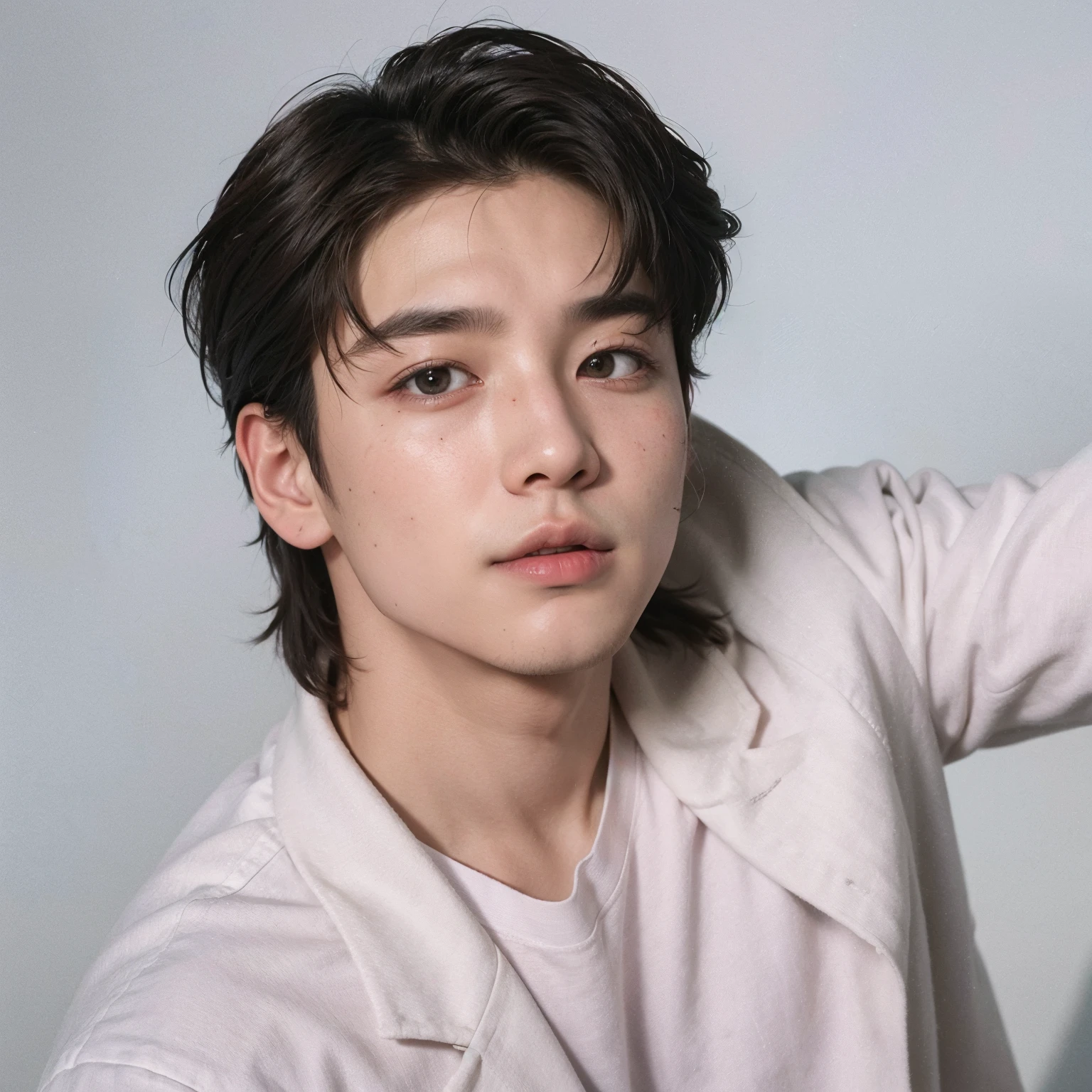 asian man, Jungkook do BTS, young pale vampire, pele branca, homem, inspirado em Jeon Jungkook do BTS, asia, Coreia do Sul, homen jovem, Jungkook, BTS