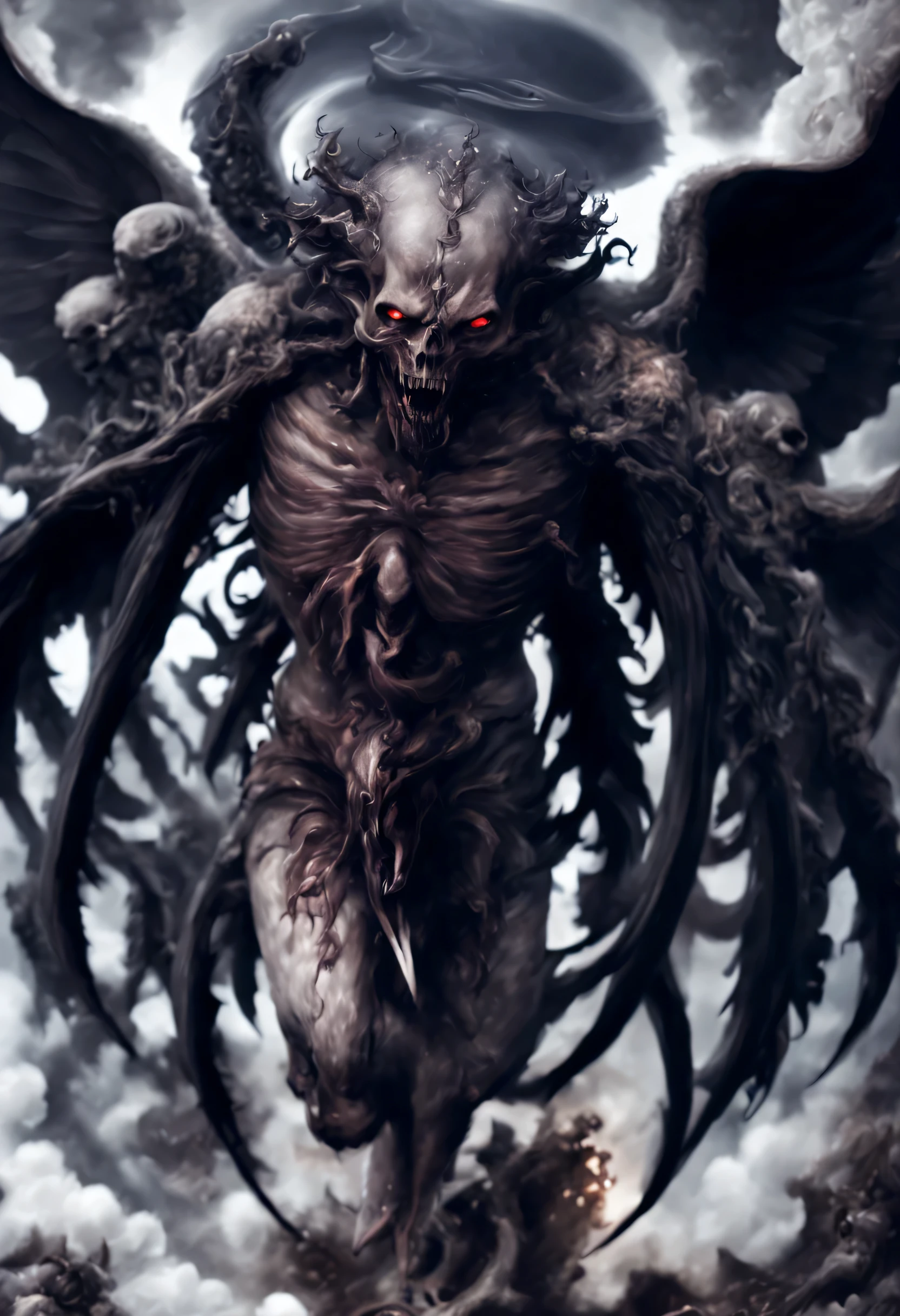 The devil who wants to be an angel, A longing that cannot be resolved, A trace of heavenly light flickered amidst the sulphurous depths of their souls., very detailed,