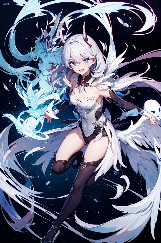 The ghost king with devil wings