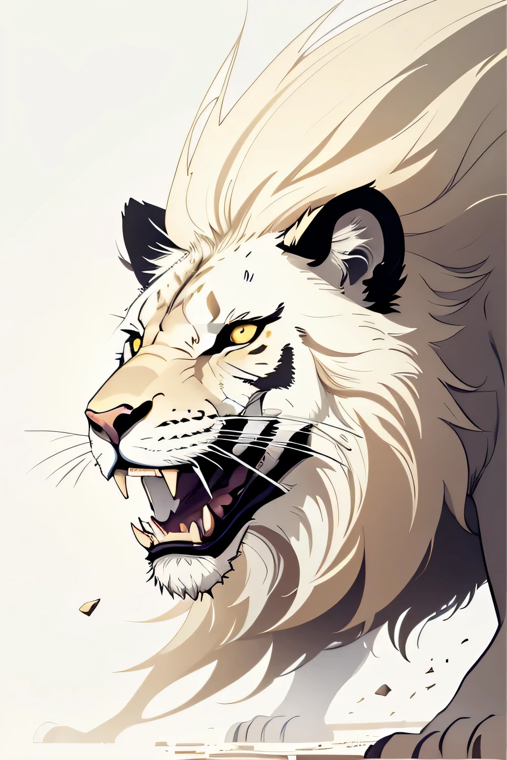 Artistic graphic of majestic lion roaring in the savanna, Rey de la selva,watercolor clip art, imagen vectorial, flat Fondo blanco.en el estilo de clip art de pintura de acuarela, Fondo blanco, limpieza muy detallada, imagen vectorial, photorealista masterpiece, professional photography, realista, flat Fondo blanco, isometric, vibrant vector, clipart, illustration, realism, 4k, surrealism, cinematographic, vista frontal, Fondo blanco"