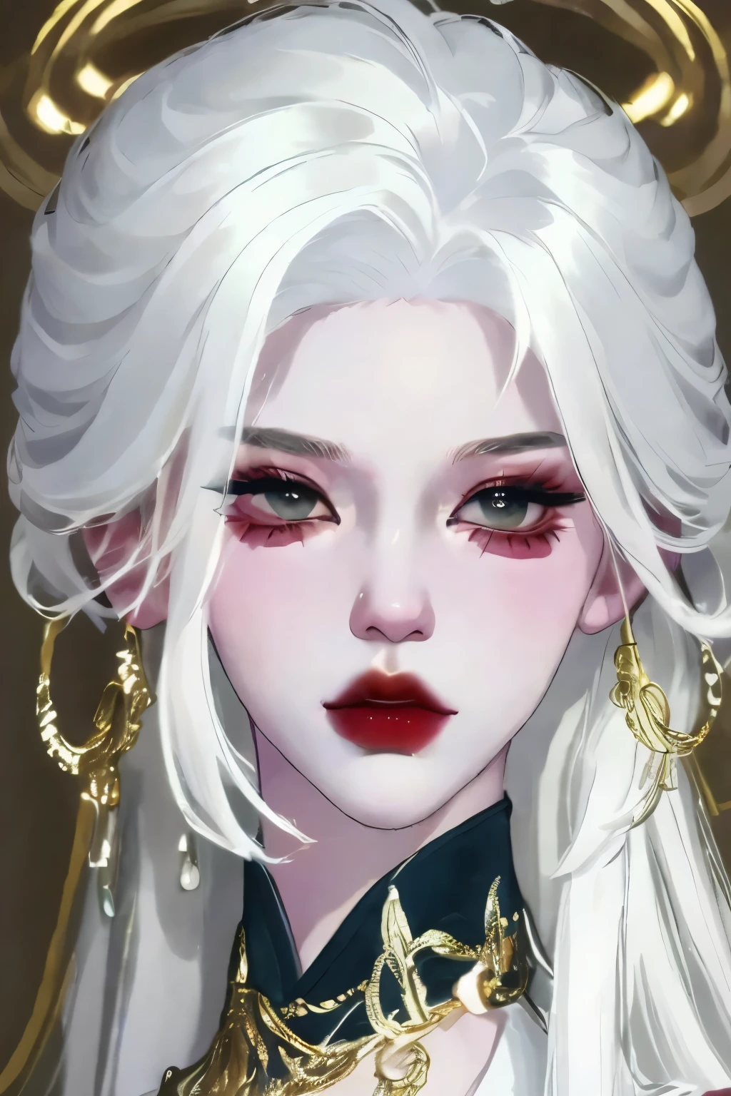 a white hair、Close-up of woman wearing white mask, beautiful figure painting, guweiz, guweiz style artwork, White-haired God, author：Yang Jie, Epic and beautiful character art, Stunning character art, author：Fan Qi, by Wuzhun Shifan, guweiz on pixiv artstation