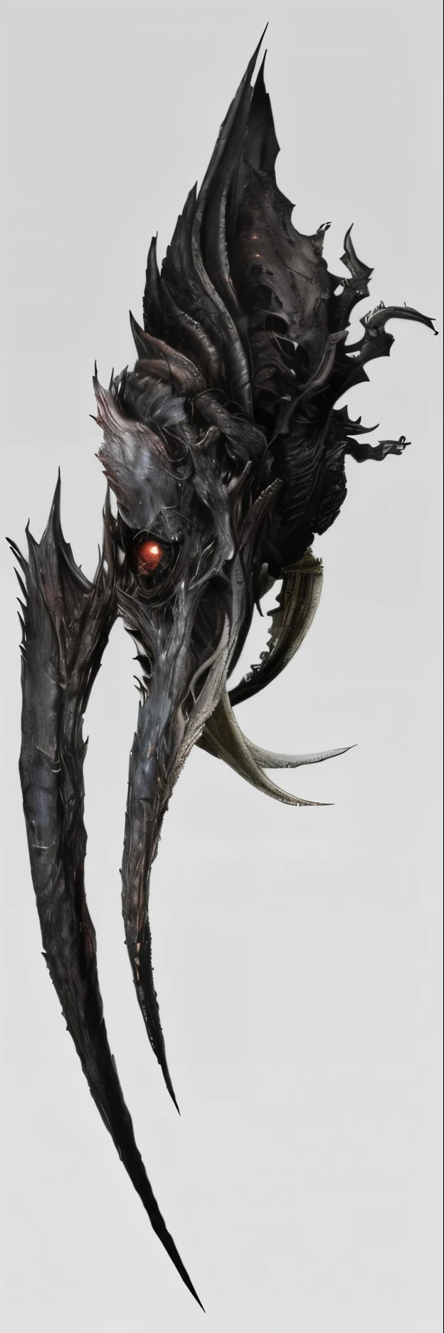 ,bloodborne monster, Ominous creature hidden details, realistic biological concept, bloodborne concept art, monster inside, nightmare rendering, highly Detailed bio, biodesign, High resolution and detail, Bloodborne Boss, Creature concept art, Detailed bio, stomach art