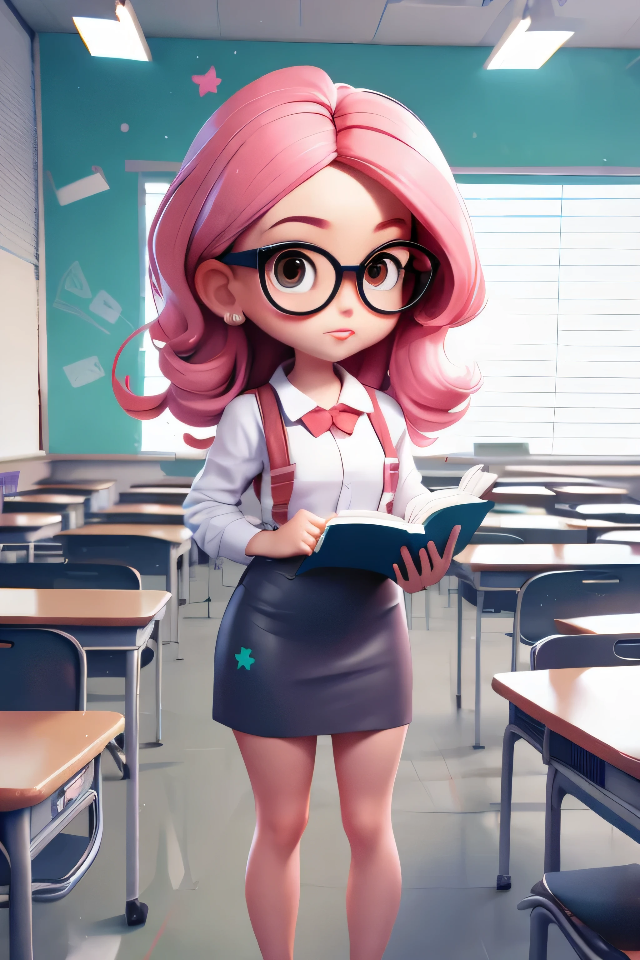 Delete characters，classroom background