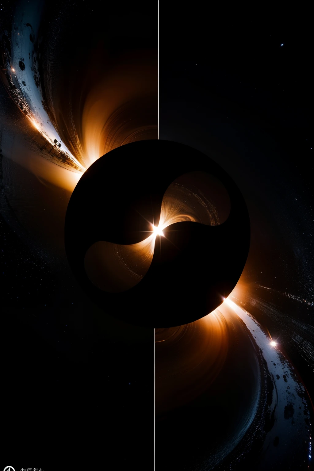1 LOGO,black hole shape,(Hui Ding)symbol