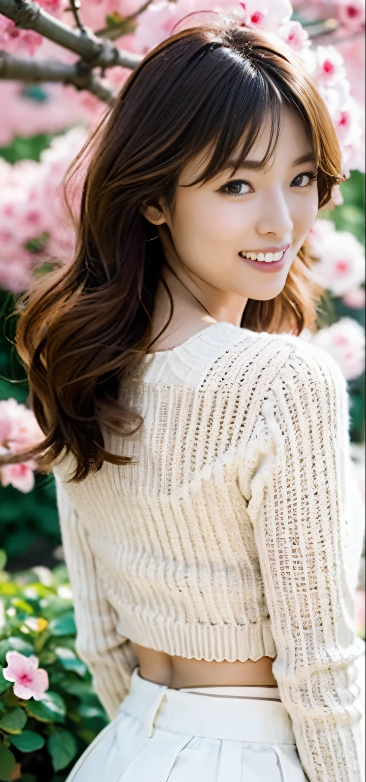 (((masterpiece、Highest quality、Very detailed:1.42、Focus on the eyes)))、Appearance: late 20s to early 30s、There is natural beauty、Hair that gives a gentle impression、long、Slightly wavy、Soft texture、Natural luster、Skin with detailed expression、Smooth、Natural Texture、Facial expressions that realistically reproduce natural shadows and skin texture、Calm and、Signs of a smile、Friendly height and build、Have a balanced proportion、Casual wear、Sophisticated.、Emphasize individuality、Warm colors and designs、A hairstyle that exudes natural charm、natural wavy long hair、Softness and lightness、The hairstyle is simple but elegant overall.、Emphasis on familiarity and naturalness、Attractive and impressive、Facial expressions and poses、Reproduces realistic texture down to the smallest detail、Confidence and inner beauty、Give a sense of reality、Hair and clothing texture、Skin expression、Attention to detail