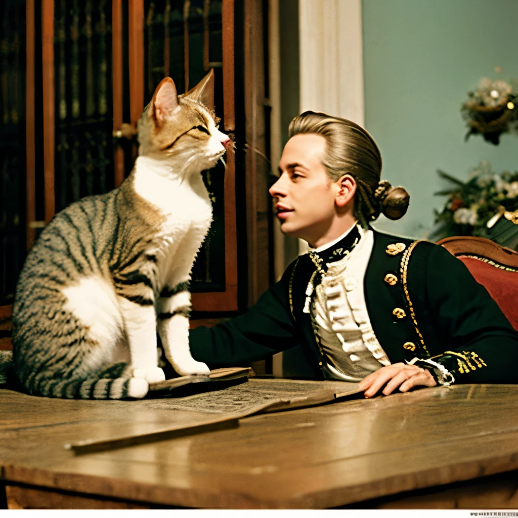 Grand Budapest, couple standing in a room filled with pink parcels,
<lora:Grand_Budapest_v1:0.6>