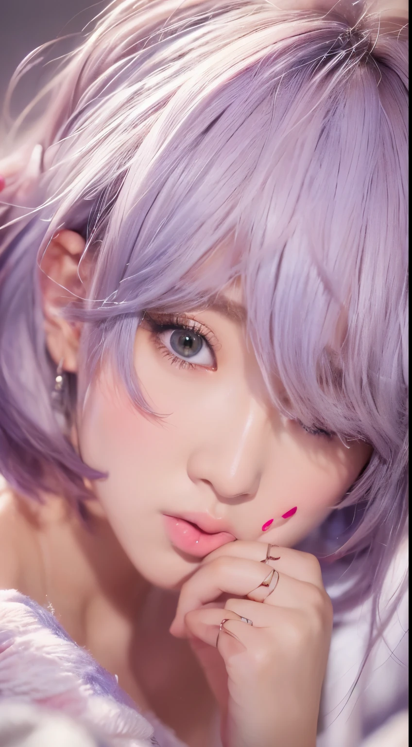 NSFW,((highest quality, 8k, masterpiece :1.3)), 1 girl, pretty woman with thin abs :1.3, (medium short hair, huge breasts :1.2), pajamas:1.1, super detailed face, fine eyes,