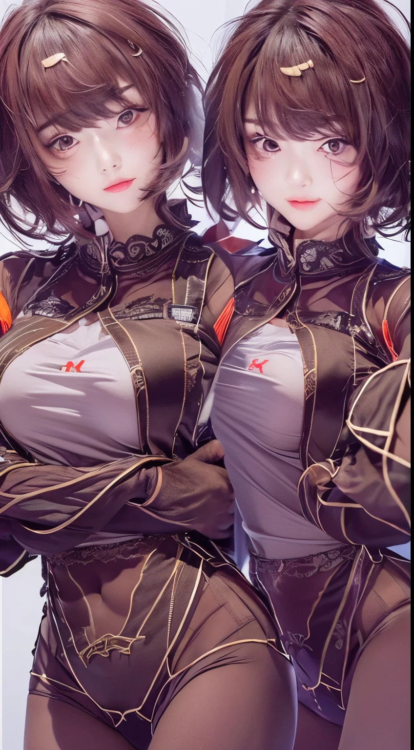 NSFW,((highest quality, 8k, masterpiece :1.3)), 1 girl, pretty woman with thin abs :1.3, (medium short hair, huge breasts :1.2), pajamas:1.1, super detailed face, fine eyes,