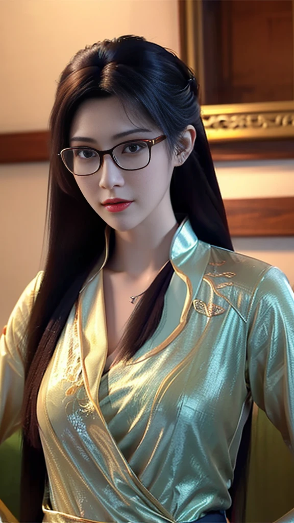 (best quality, high một người phụ nữ wear glasses và áo sơ mi trắng đang nhìn vào máy ảnh, with glasses, with glasses vuông, wear glasses tròn lớn mỏng, thực tế. cheng yi, wear glasses, beautiful ruan jia!, wear glasses, Chinese girl, bởi Ye Xin, Yun Yuncô gái wear glasses, wear glasses tròn nhỏ, high-quality portraits, cô gái wear glasses tròn, Chinese girl yunxi Yun Yun