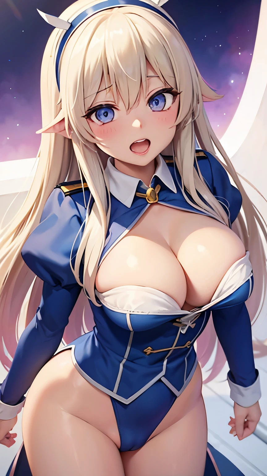Illyasviel von Einzbern　Cowgirl　big breasts　Completely naked　Ahegao